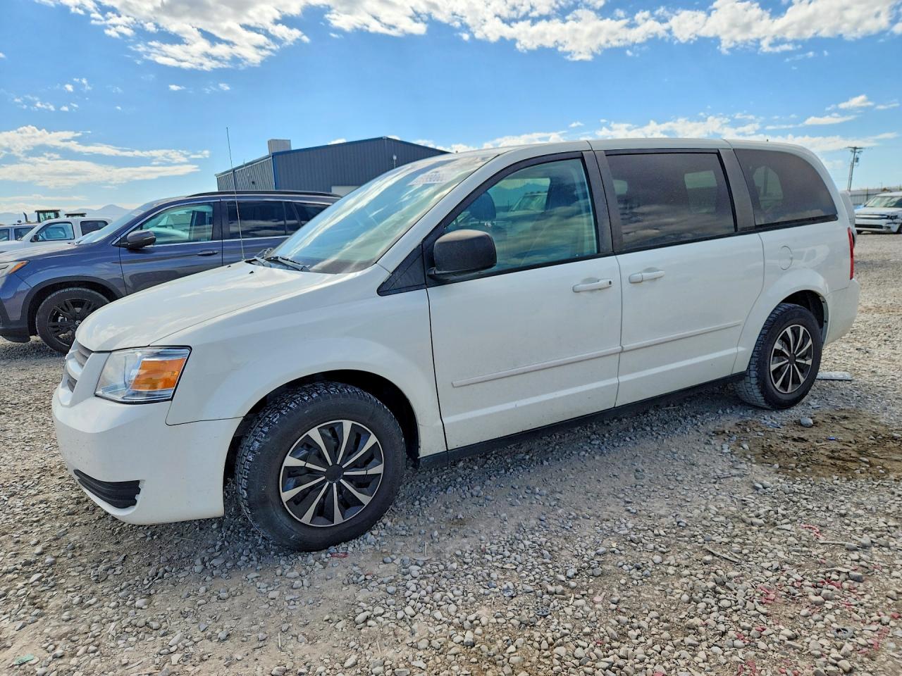 2009 Dodge Grand Caravan Se White vin: 2D8HN44E99R653416