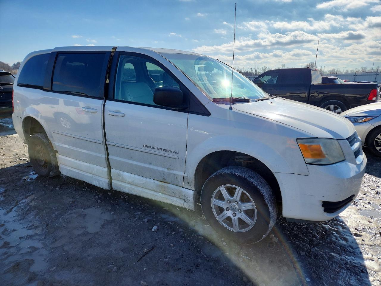 2009 Dodge Grand Caravan Se White vin: 2D8HN44E99R681586