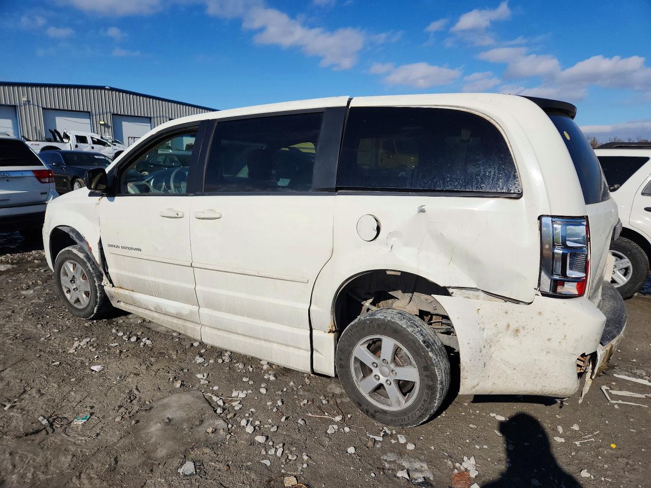 2009 Dodge Grand Caravan Se White vin: 2D8HN44E99R681586