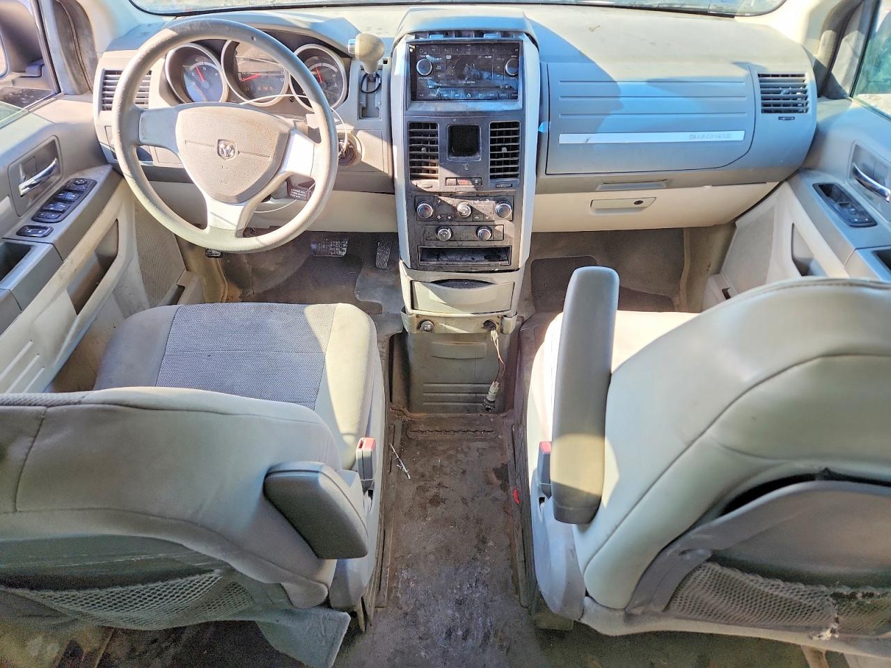 2009 Dodge Grand Caravan Se White vin: 2D8HN44E99R681586