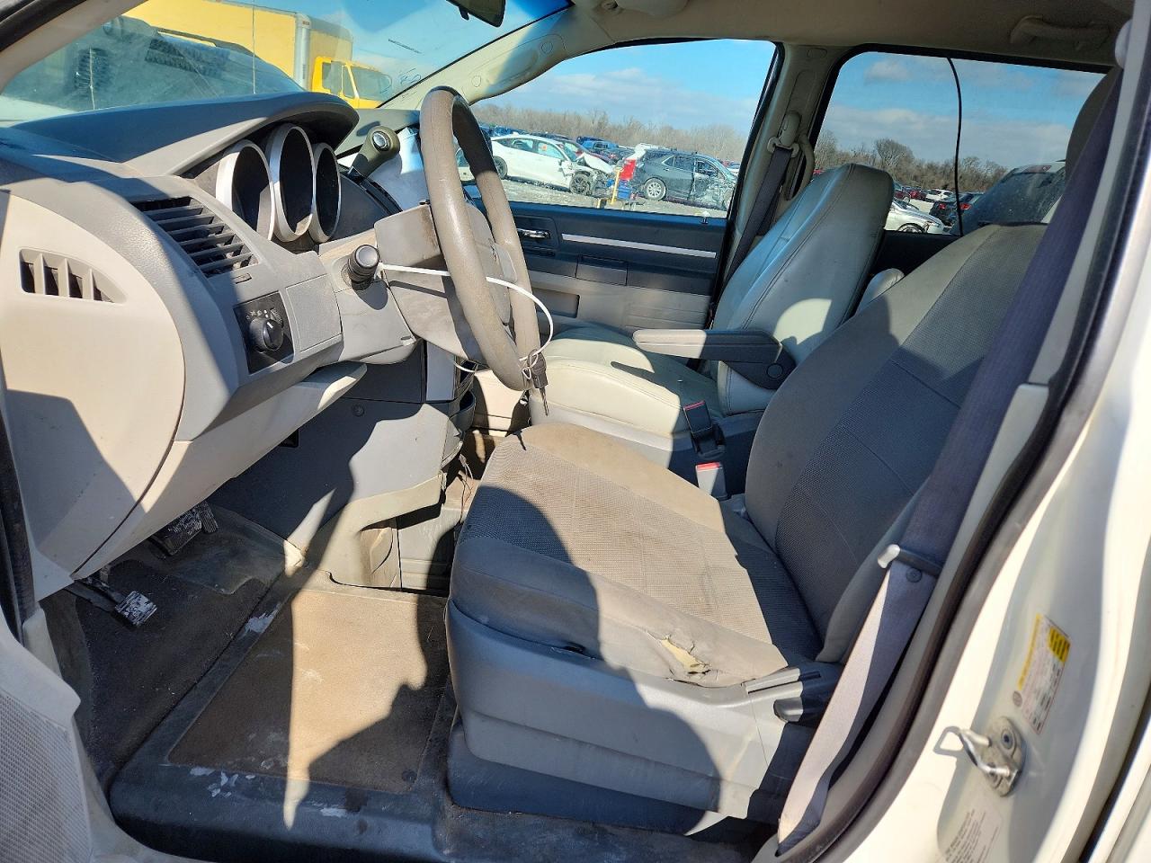 2009 Dodge Grand Caravan Se White vin: 2D8HN44E99R681586