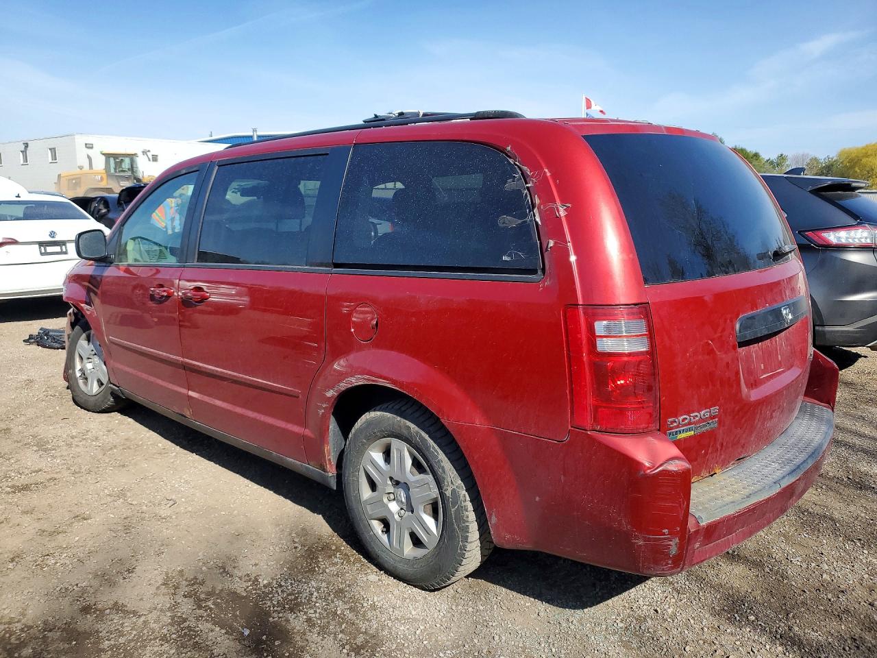 2009 Dodge Grand Caravan Se Red vin: 2D8HN44EX9R505887