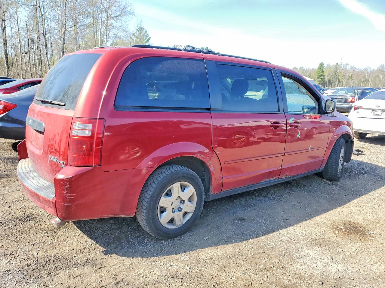2009 Dodge Grand Caravan Se Red vin: 2D8HN44EX9R505887