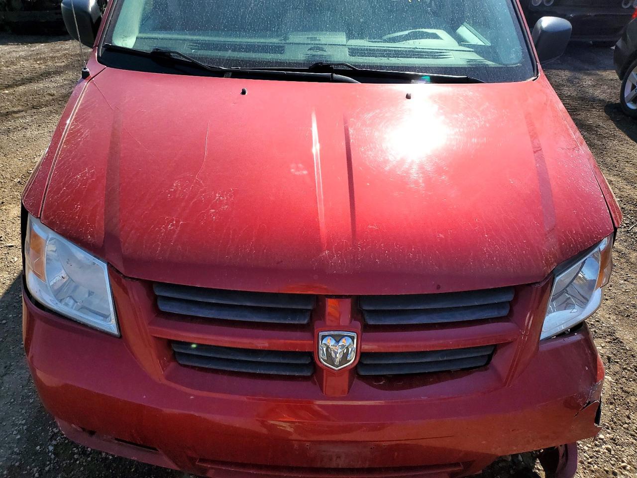 2009 Dodge Grand Caravan Se Red vin: 2D8HN44EX9R505887