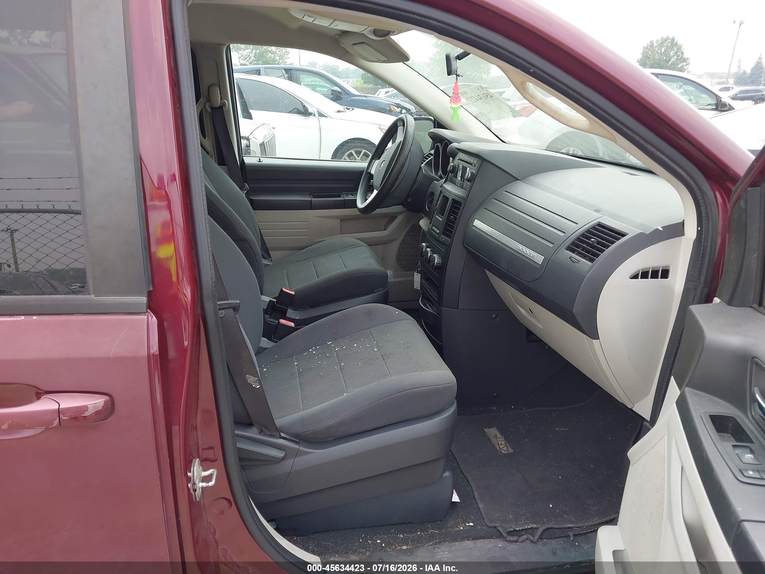2009 Dodge Grand Caravan Se Burgundy vin: 2D8HN44EX9R517361