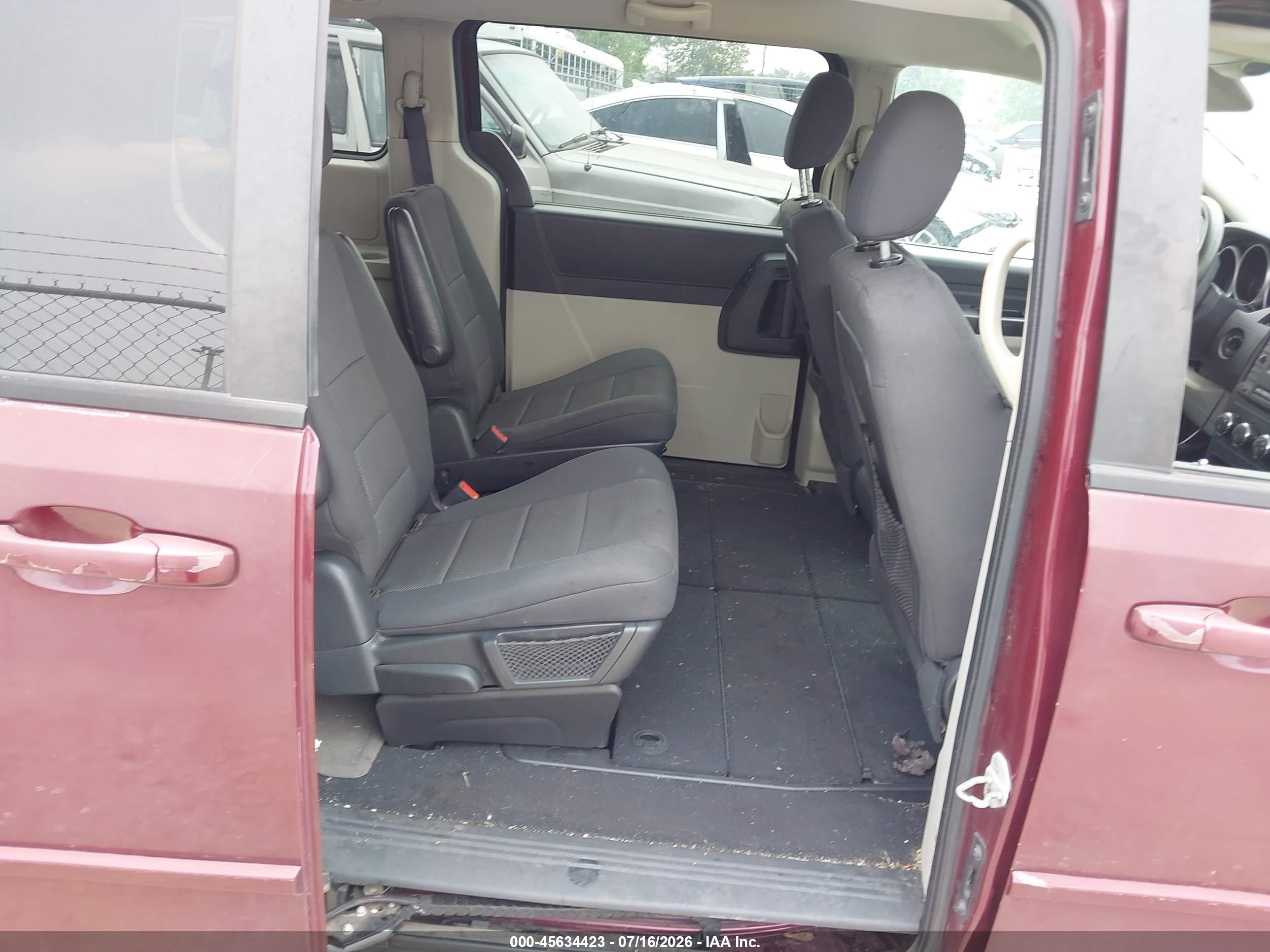 2009 Dodge Grand Caravan Se Burgundy vin: 2D8HN44EX9R517361