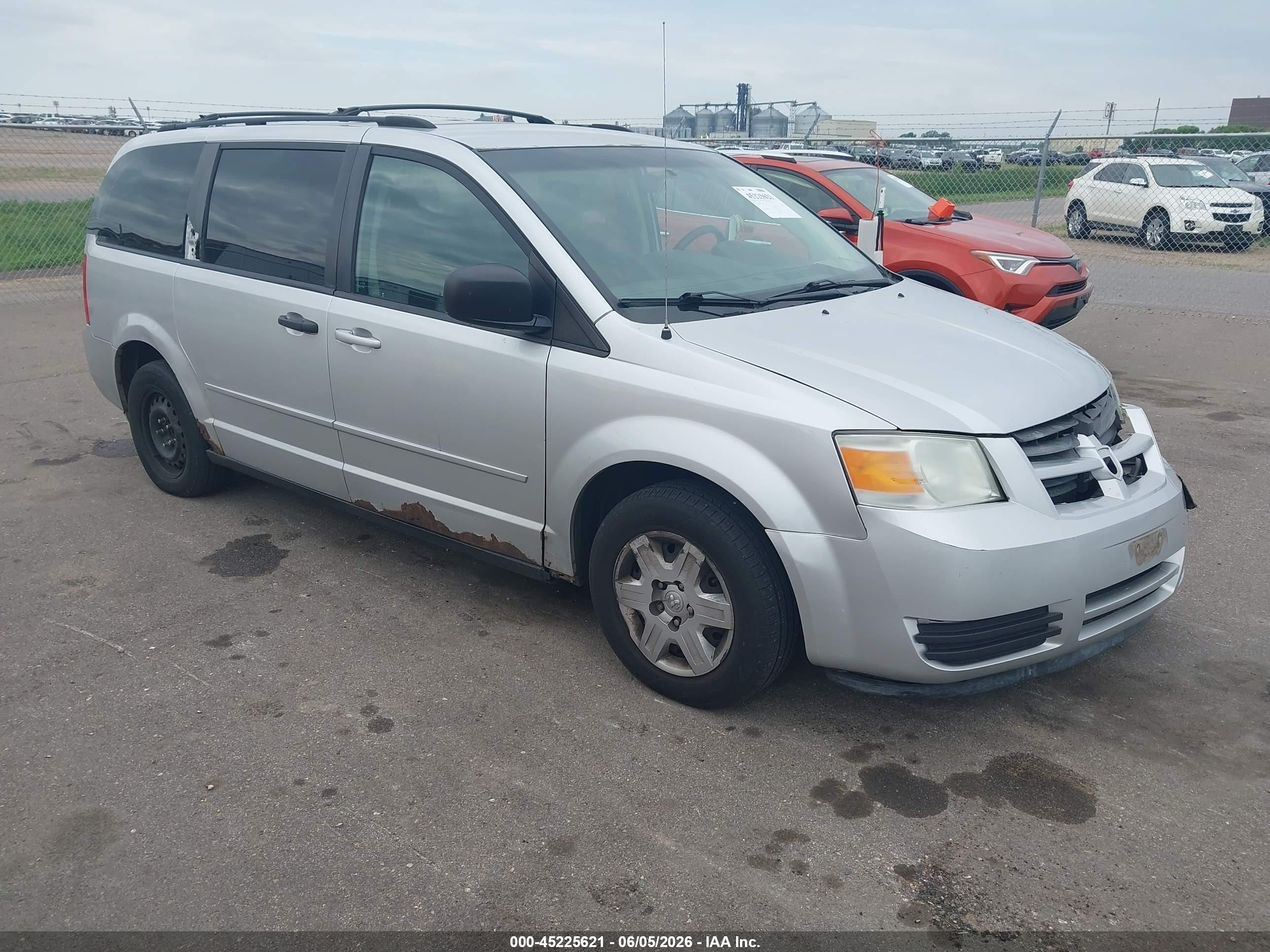 2009 Dodge Grand Caravan Se Gray vin: 2D8HN44EX9R593663