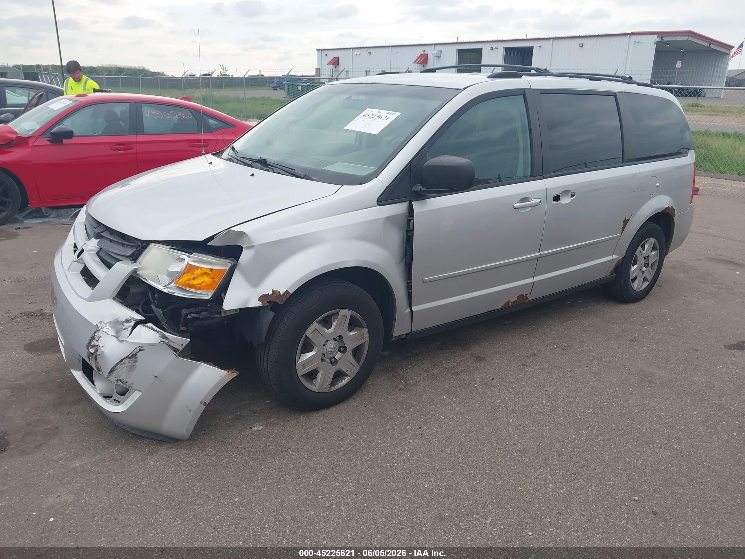 2009 Dodge Grand Caravan Se Gray vin: 2D8HN44EX9R593663