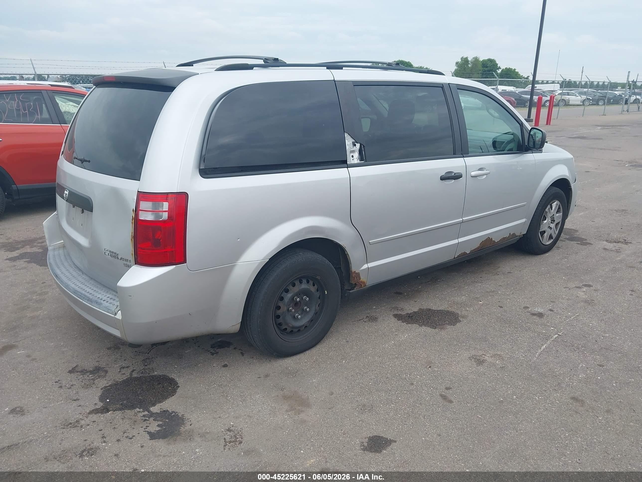 2009 Dodge Grand Caravan Se Gray vin: 2D8HN44EX9R593663
