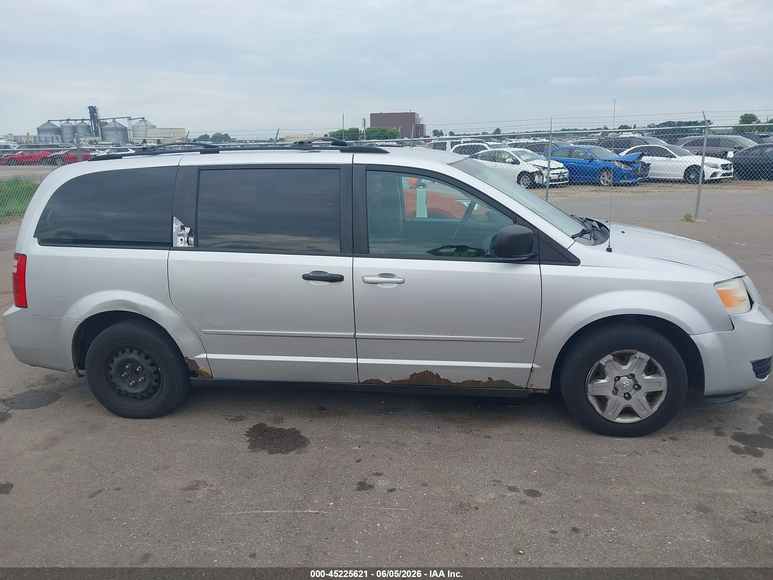 2009 Dodge Grand Caravan Se Gray vin: 2D8HN44EX9R593663