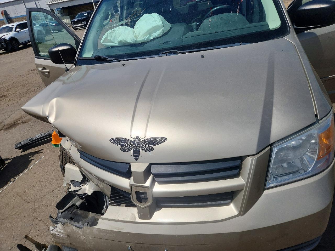 2009 Dodge Grand Caravan Se Cream vin: 2D8HN44EX9R600613