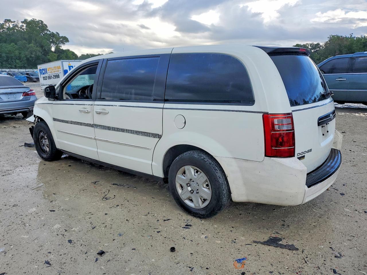 2009 Dodge Grand Caravan Se White vin: 2D8HN44EX9R652114