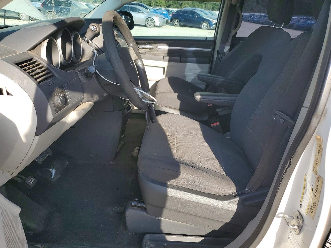 2009 Dodge Grand Caravan Se White vin: 2D8HN44EX9R652114