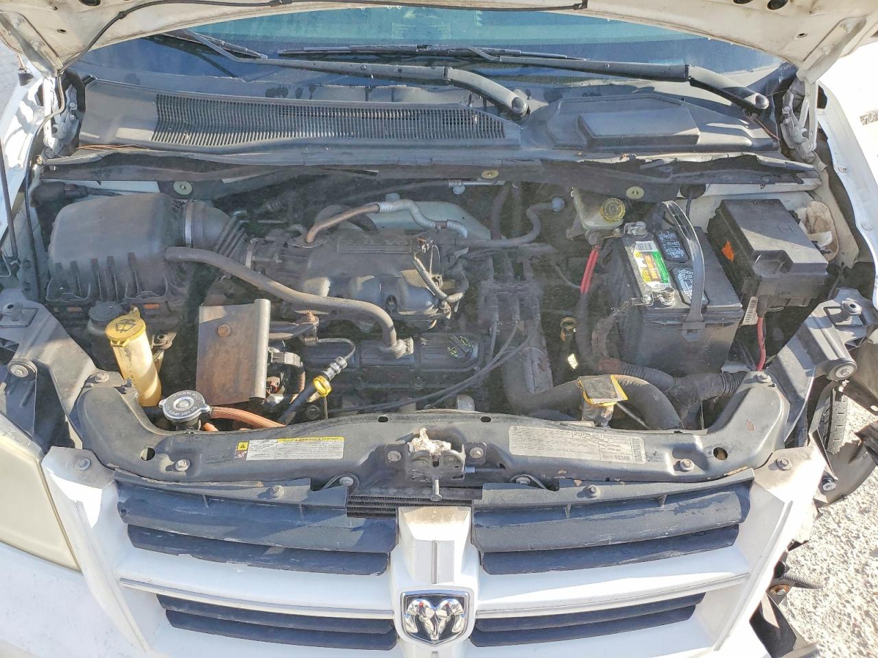 2009 Dodge Grand Caravan Se White vin: 2D8HN44EX9R652114