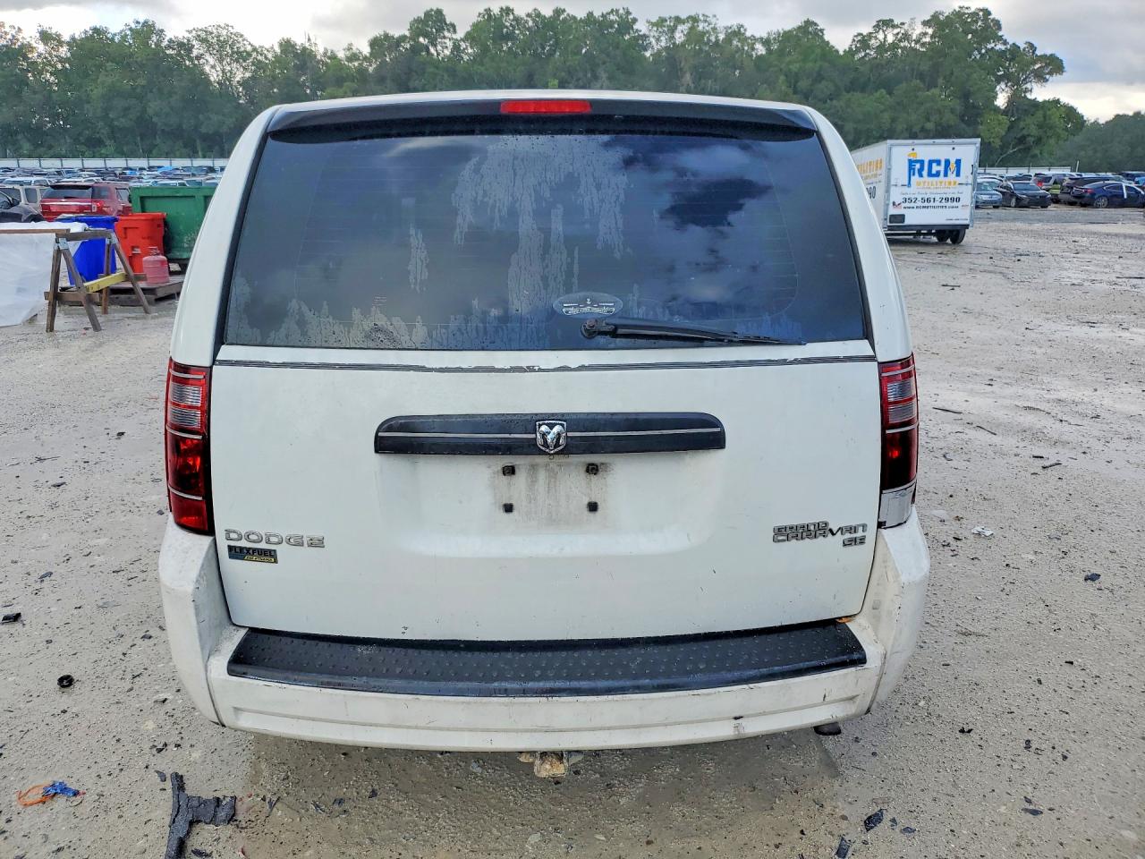 2009 Dodge Grand Caravan Se White vin: 2D8HN44EX9R652114