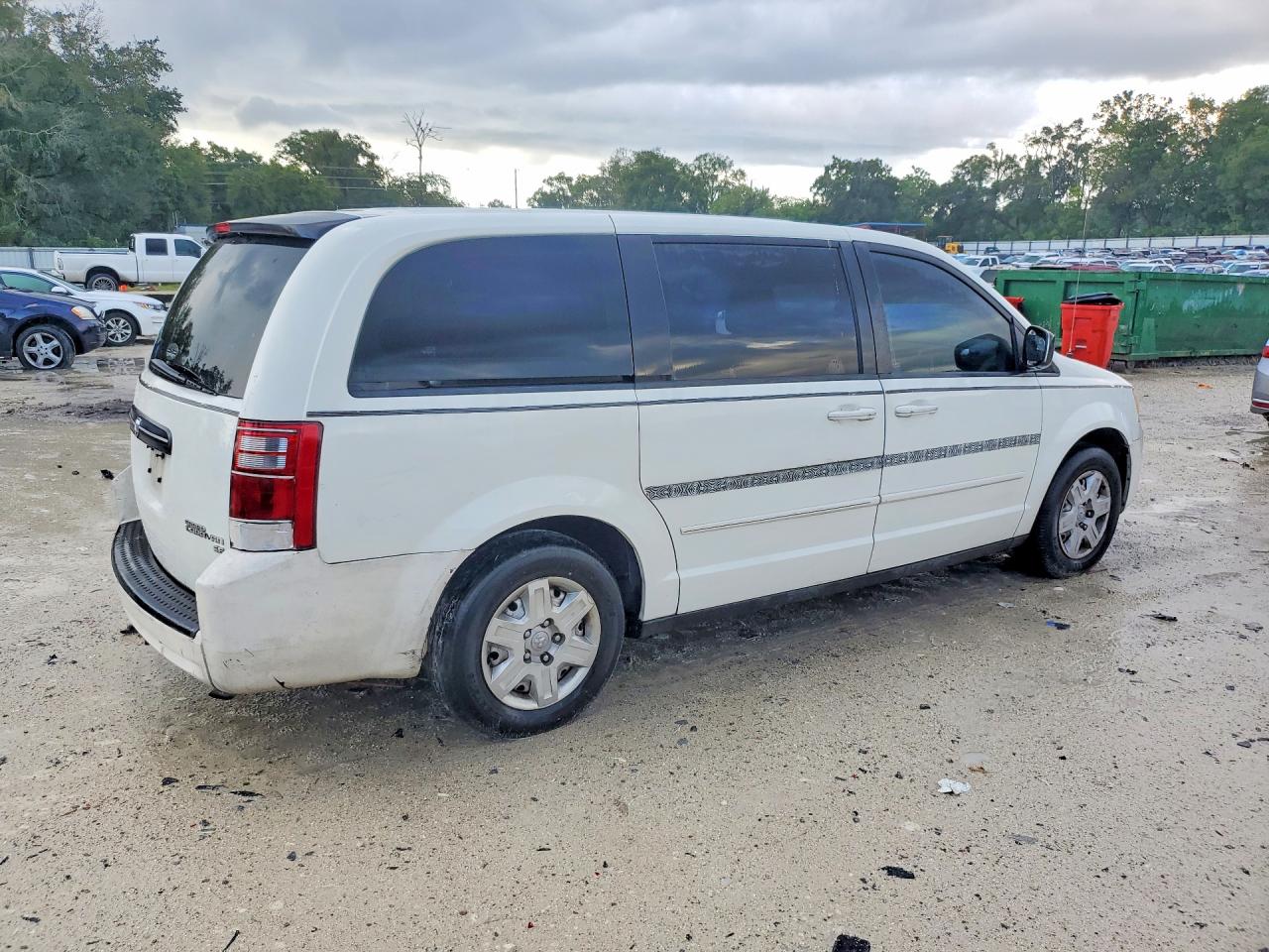 2009 Dodge Grand Caravan Se White vin: 2D8HN44EX9R652114