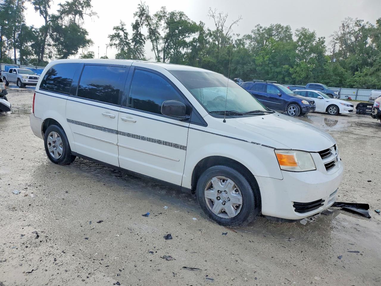 2009 Dodge Grand Caravan Se White vin: 2D8HN44EX9R652114