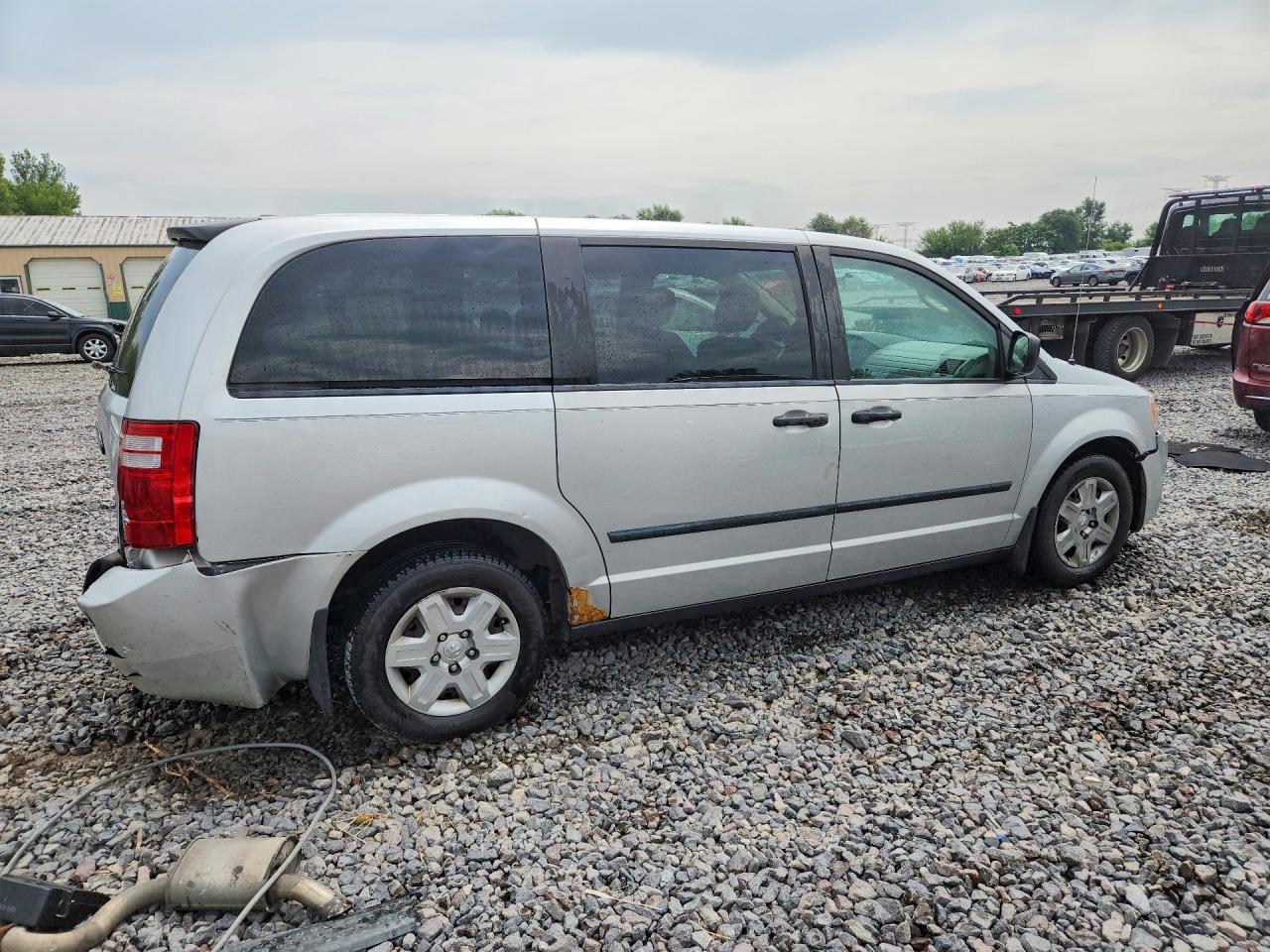 2008 Dodge Grand Caravan Se Серебряный vin: 2D8HN44H08R120153