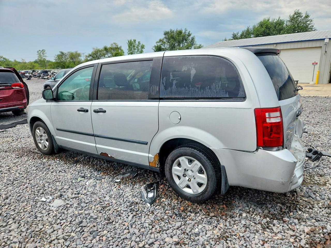 2008 Dodge Grand Caravan Se Серебряный vin: 2D8HN44H08R120153