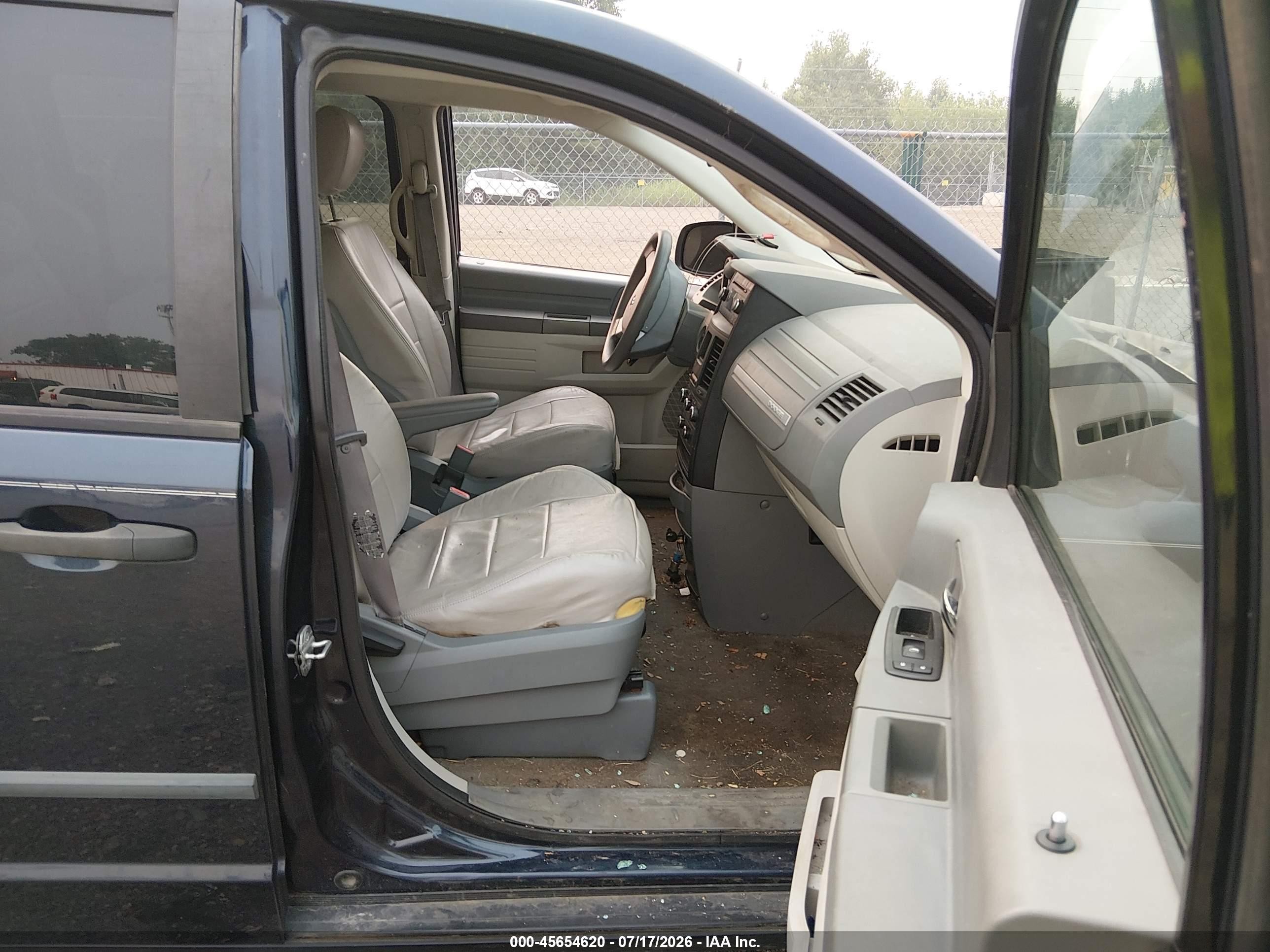 2008 Dodge Grand Caravan Se Gray vin: 2D8HN44H08R695174