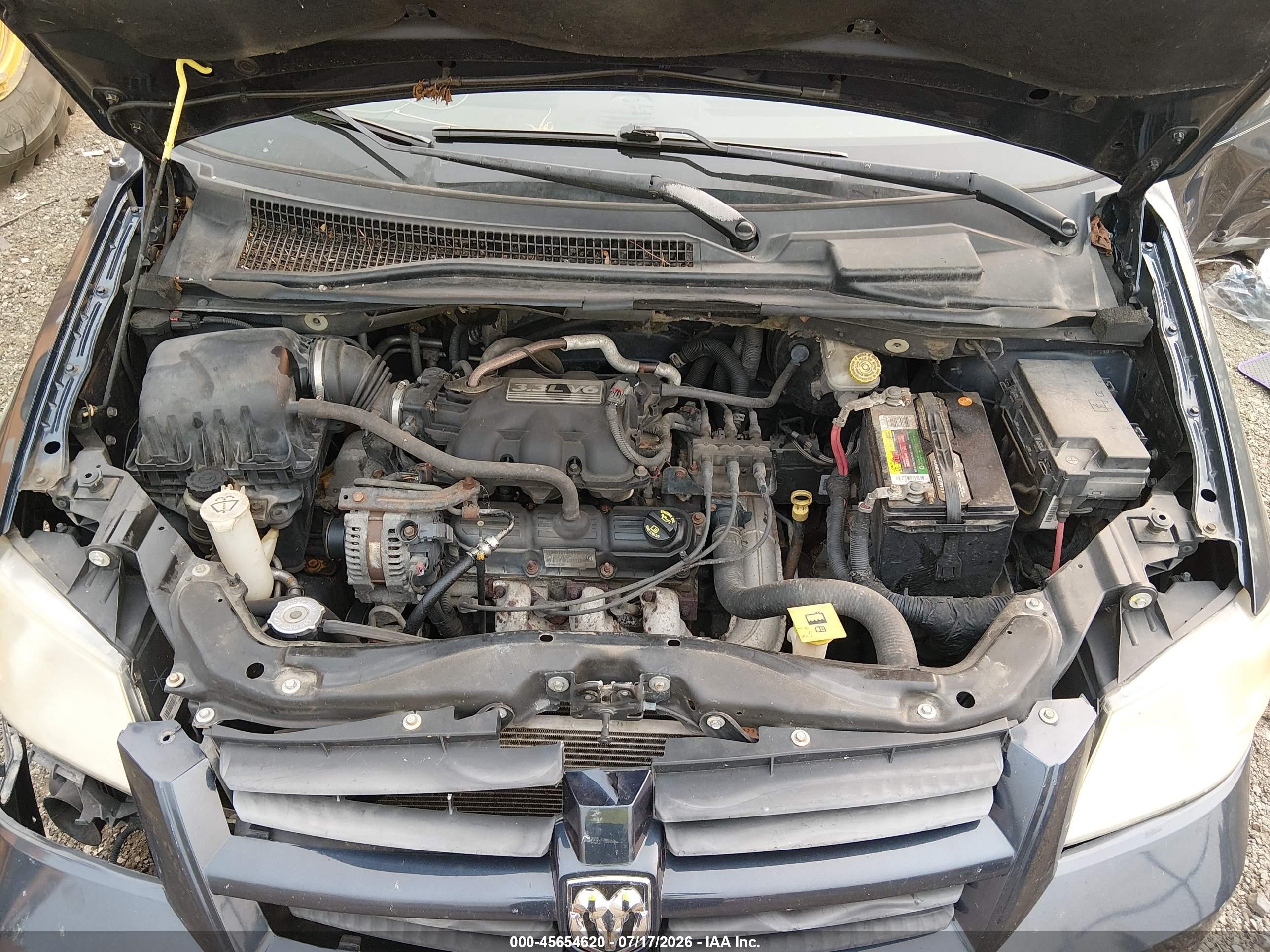 2008 Dodge Grand Caravan Se Gray vin: 2D8HN44H08R695174