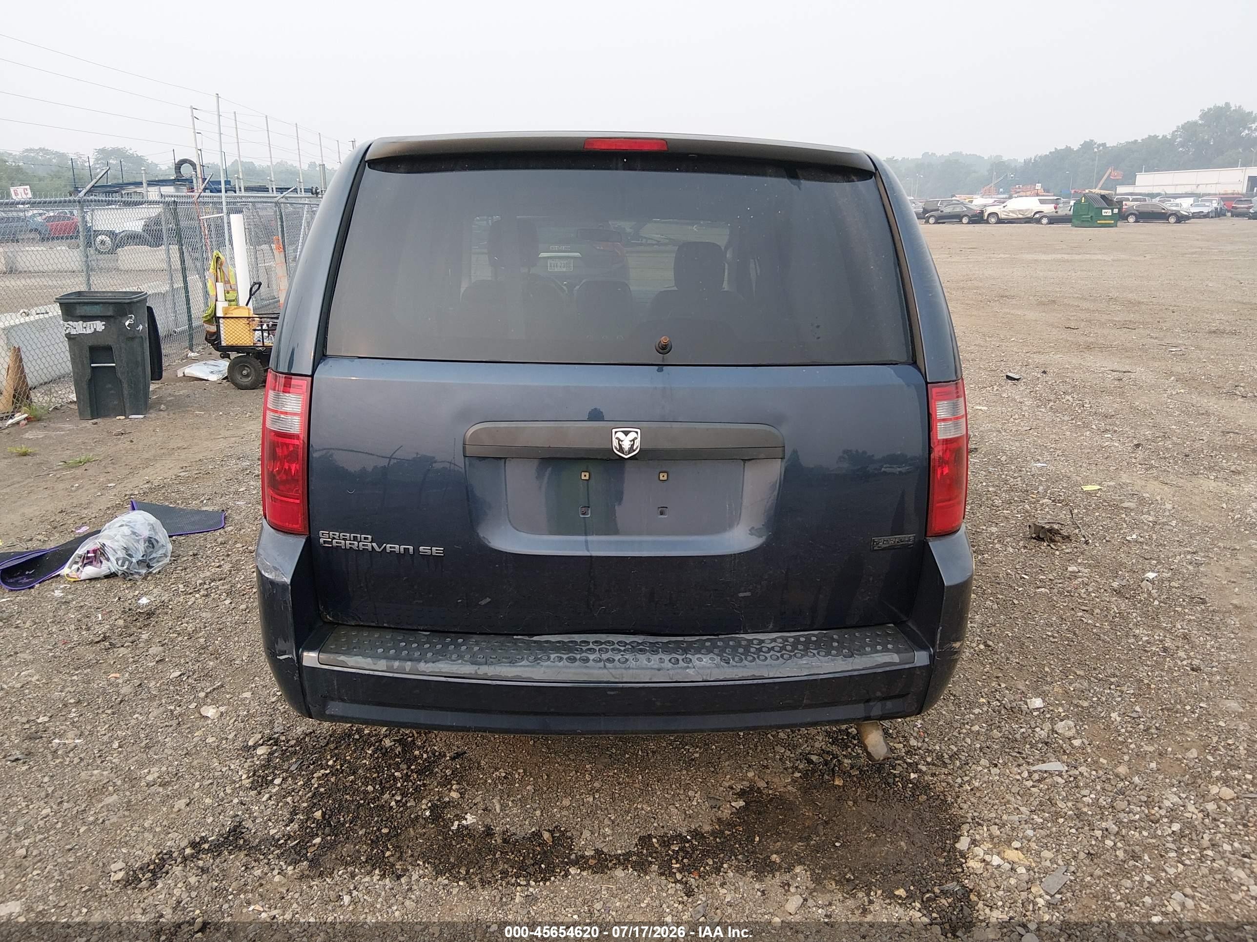 2008 Dodge Grand Caravan Se Gray vin: 2D8HN44H08R695174