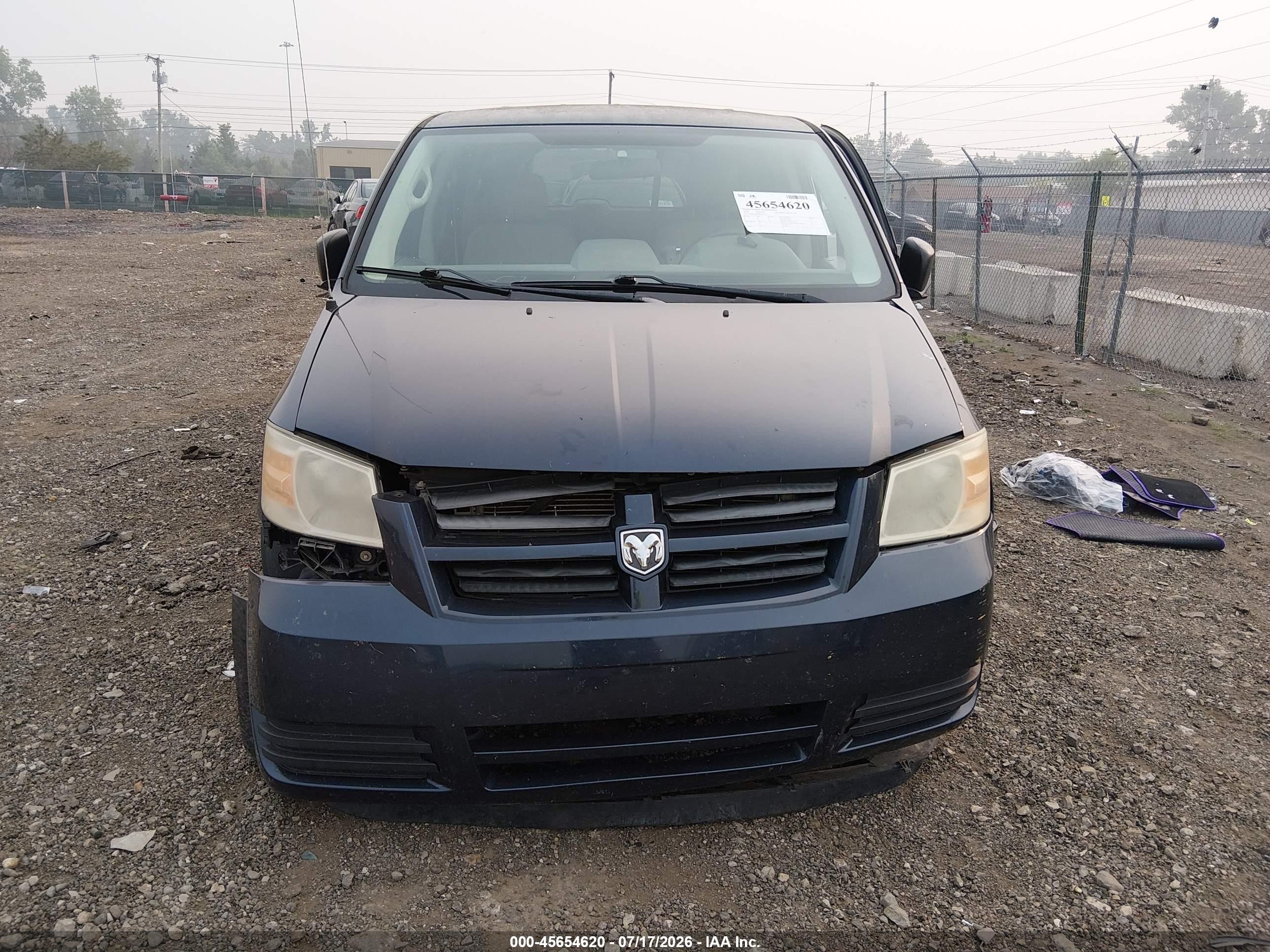 2008 Dodge Grand Caravan Se Gray vin: 2D8HN44H08R695174