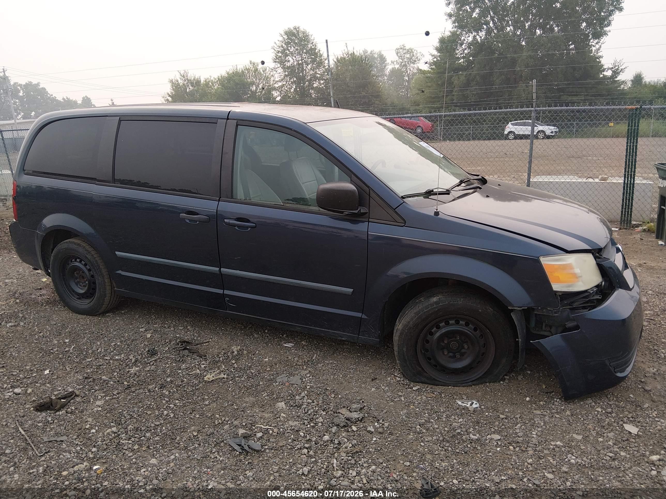 2008 Dodge Grand Caravan Se Gray vin: 2D8HN44H08R695174