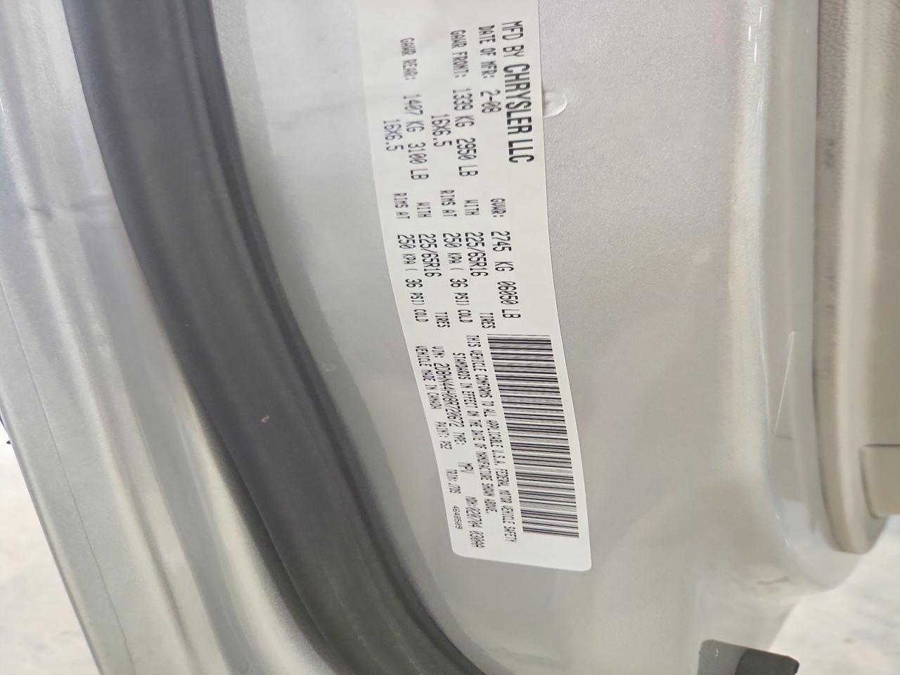 2008 Dodge Grand Caravan Se Silver vin: 2D8HN44H08R720672