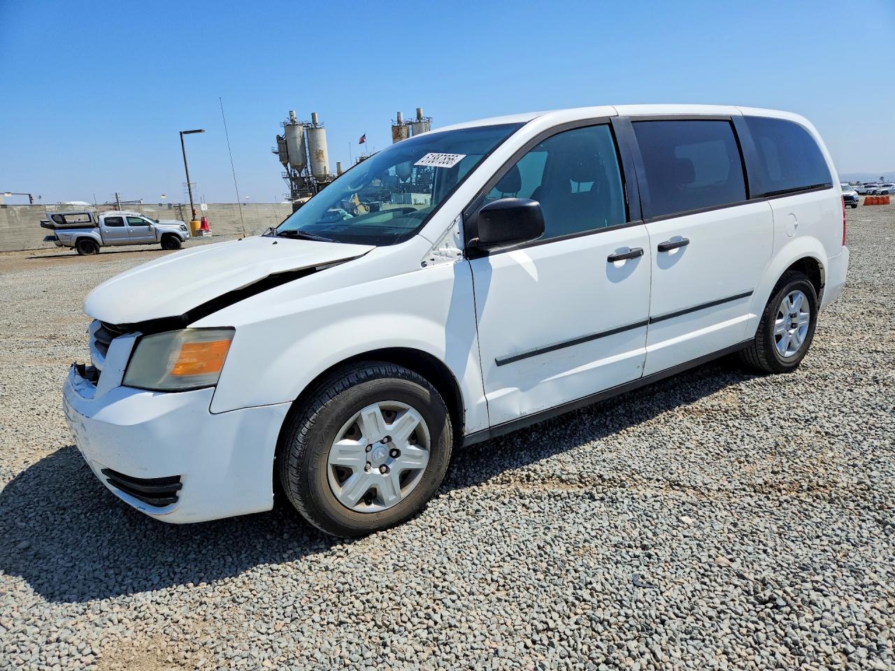 2008 Dodge Caravan White vin: 2D8HN44H18R766172