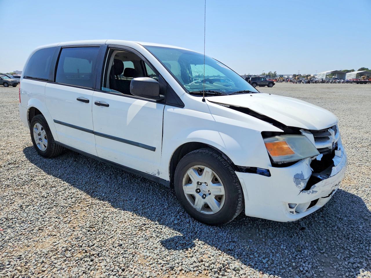 2008 Dodge Caravan White vin: 2D8HN44H18R766172