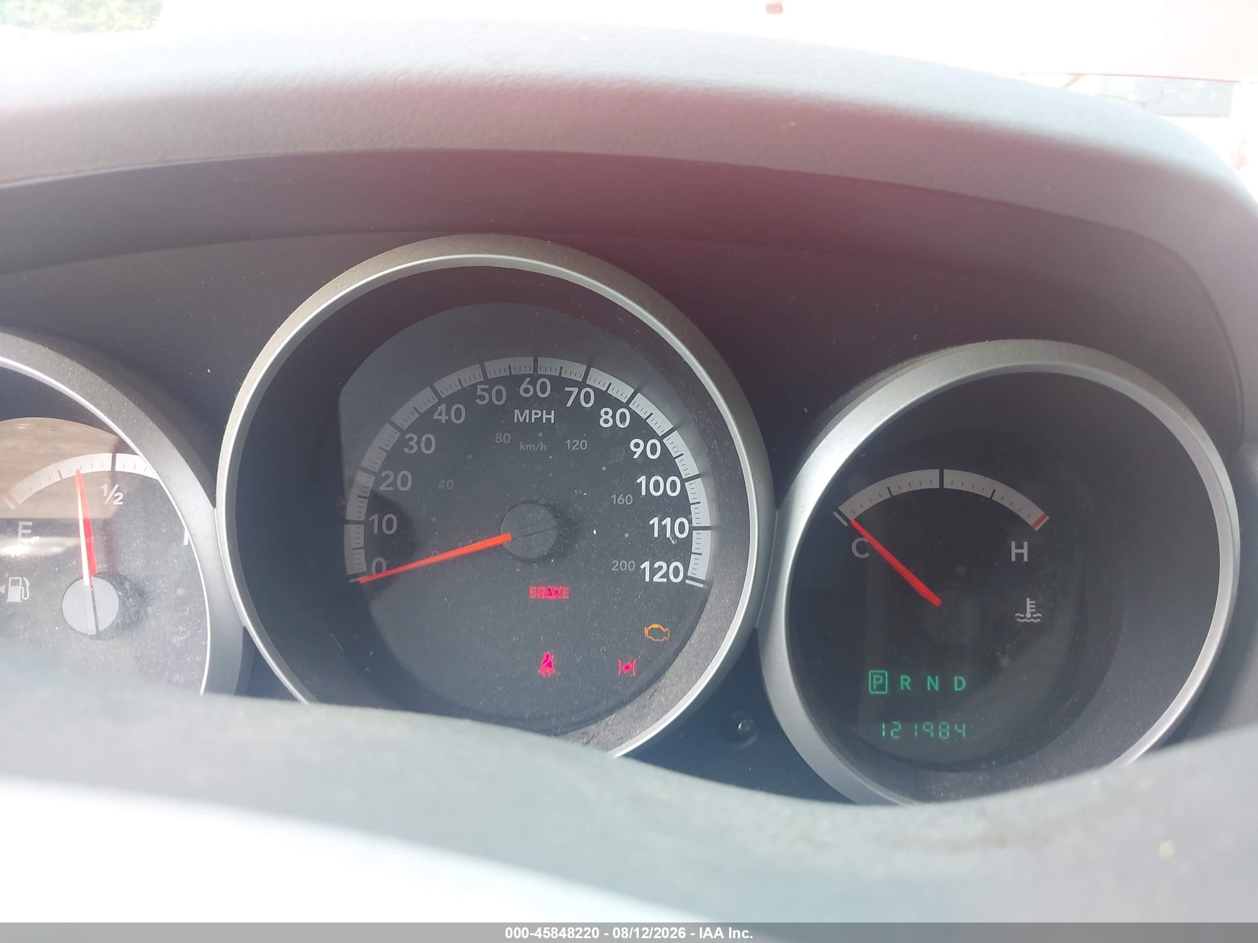 2008 Dodge Grand Caravan Se Красный vin: 2D8HN44H28R113950