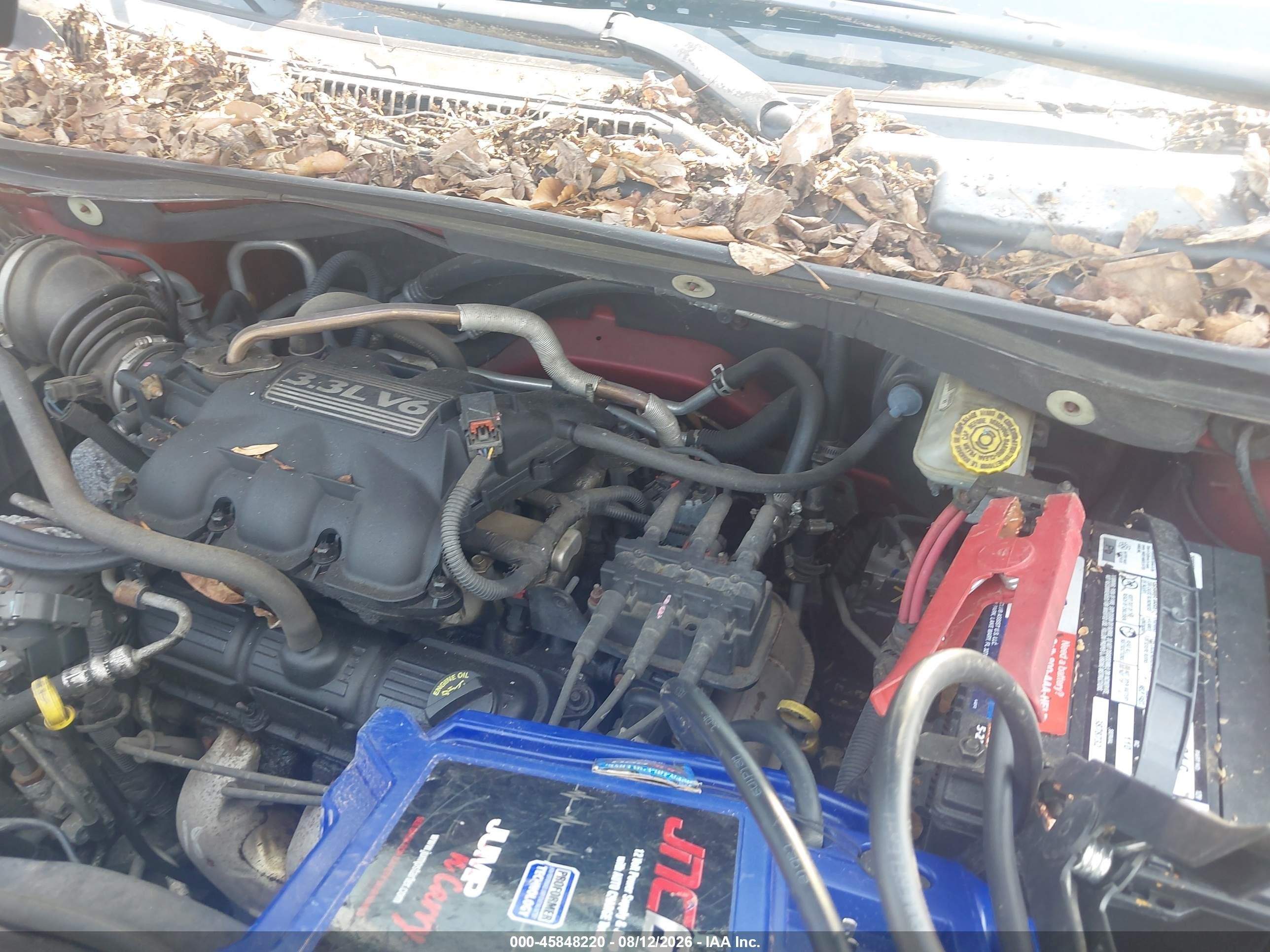 2008 Dodge Grand Caravan Se Красный vin: 2D8HN44H28R113950