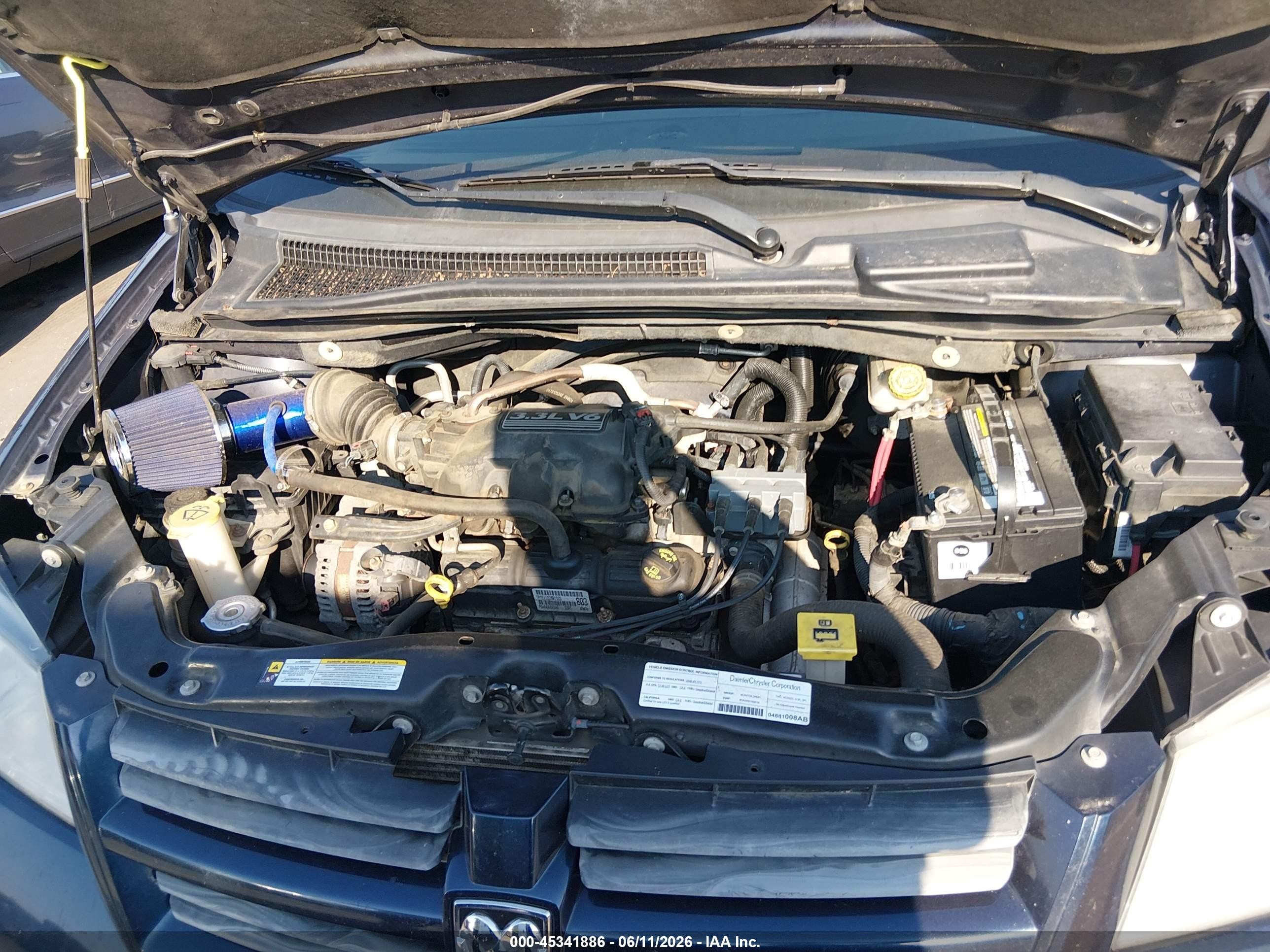 2008 Dodge Grand Caravan Se Blue vin: 2D8HN44H28R778234