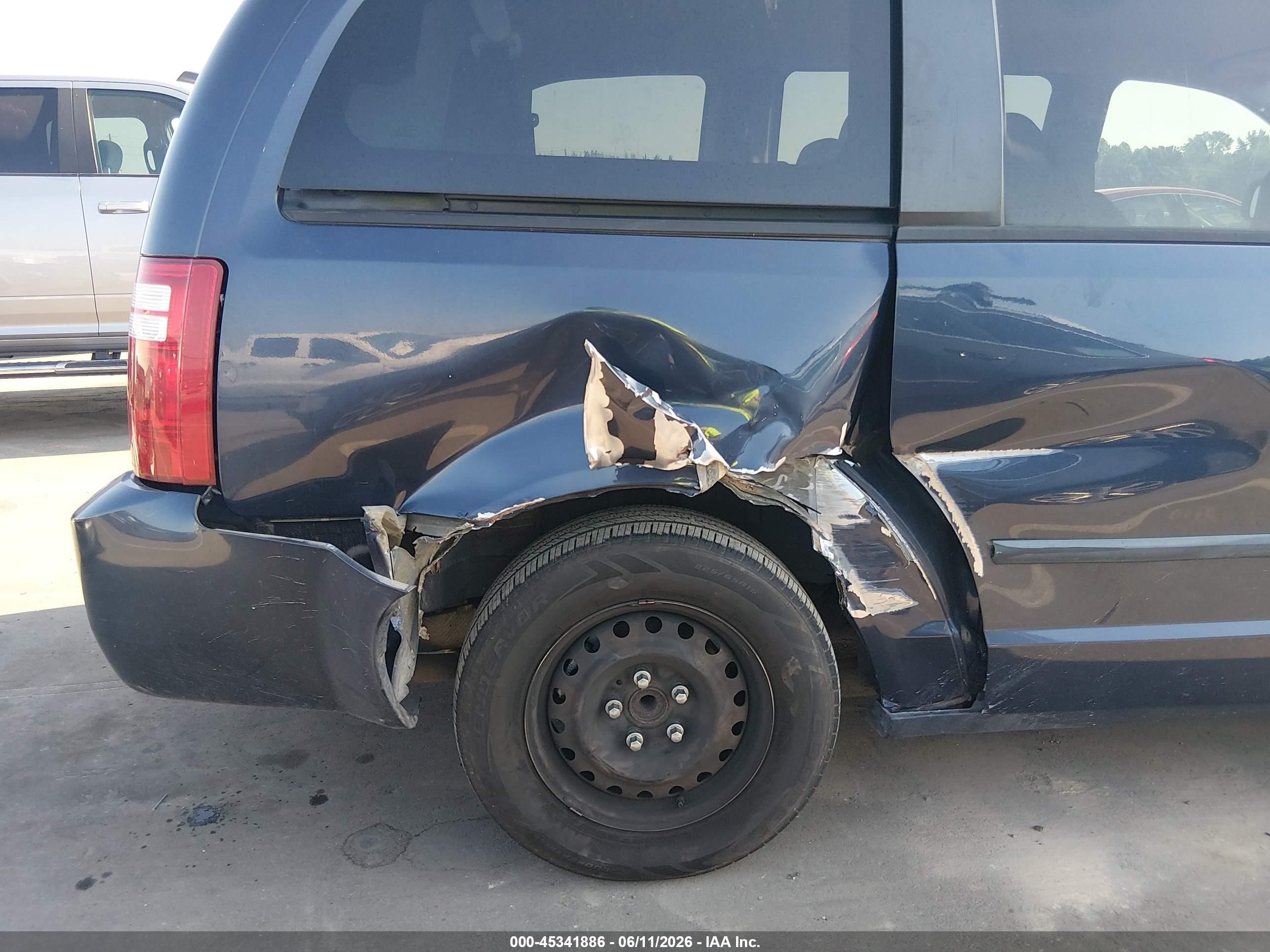 2008 Dodge Grand Caravan Se Blue vin: 2D8HN44H28R778234
