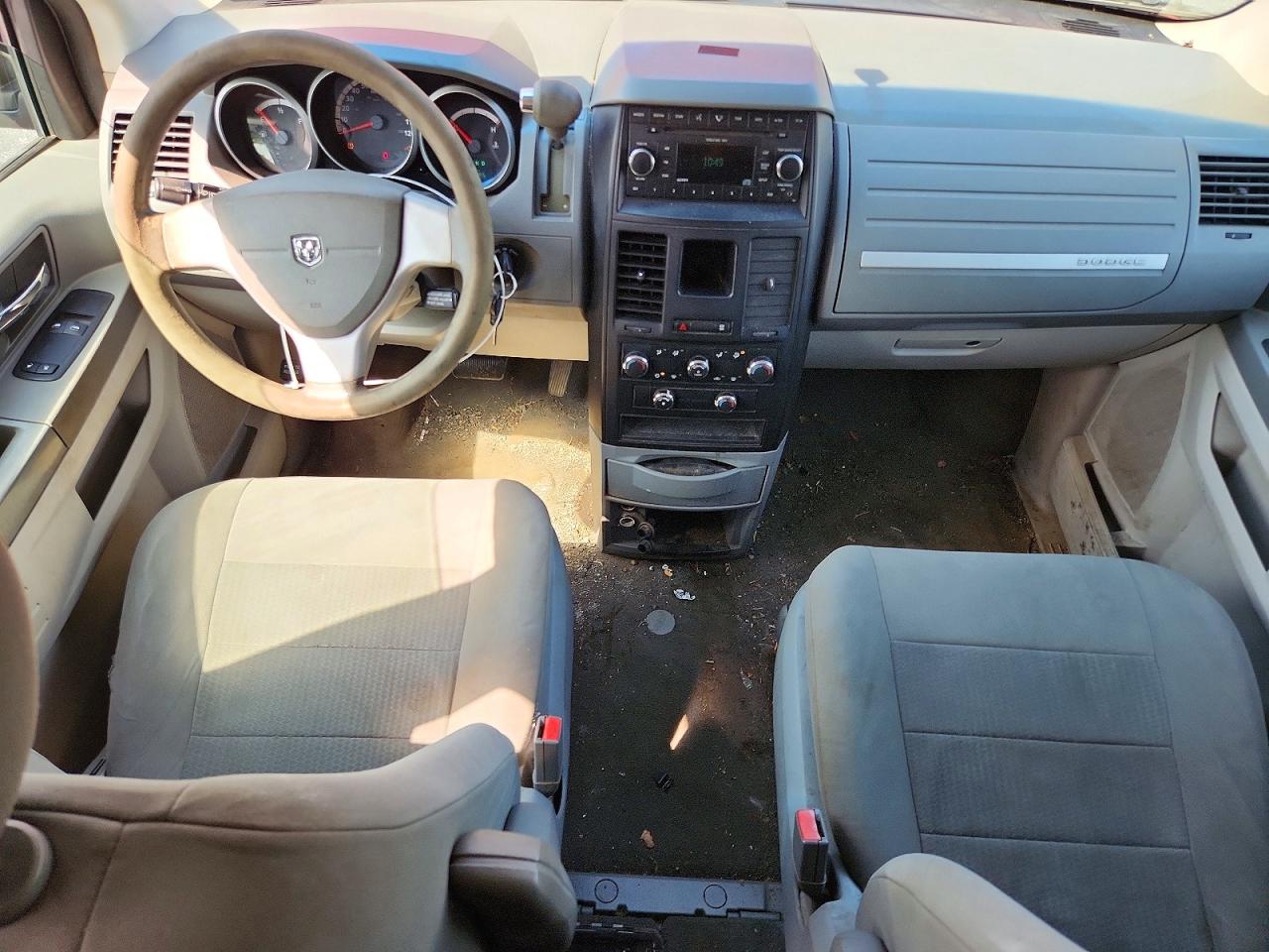 2008 Dodge Grand Caravan Se Maroon vin: 2D8HN44H38R113875