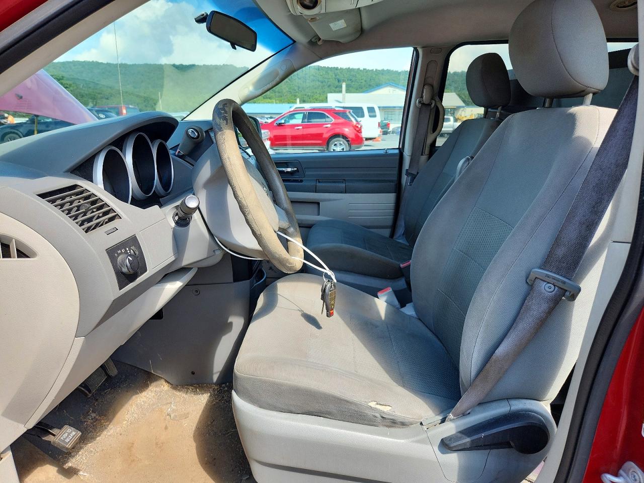 2008 Dodge Grand Caravan Se Maroon vin: 2D8HN44H38R113875