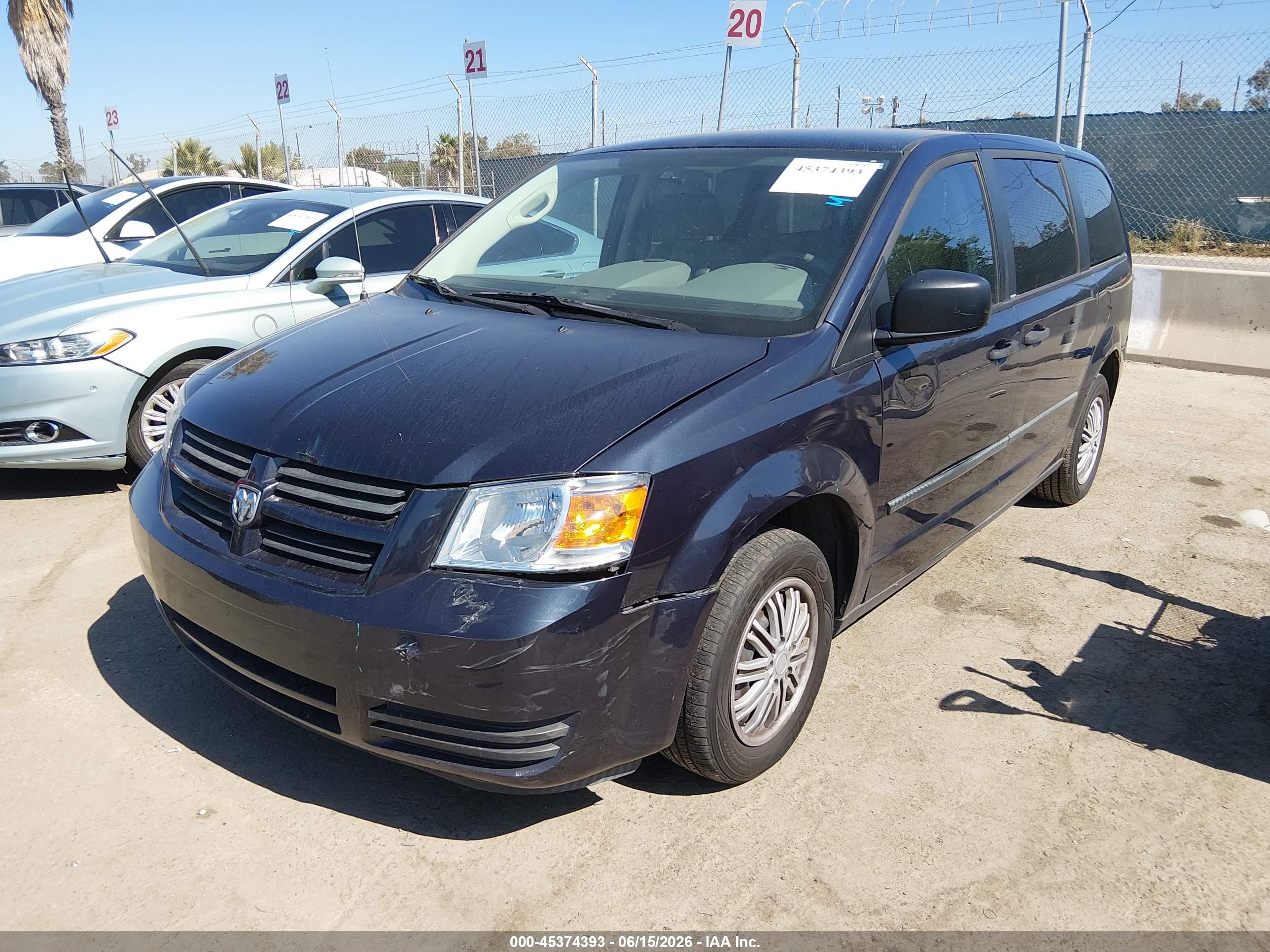 2008 Dodge Grand Caravan Se Navy vin: 2D8HN44H38R606195