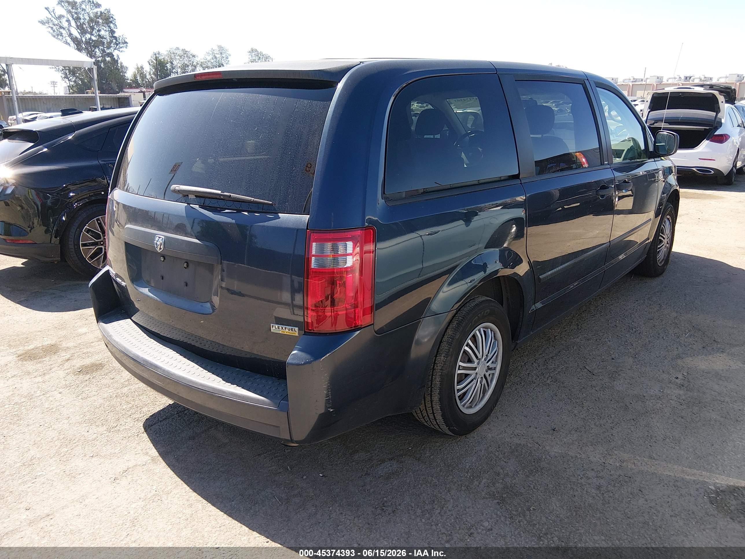 2008 Dodge Grand Caravan Se Navy vin: 2D8HN44H38R606195