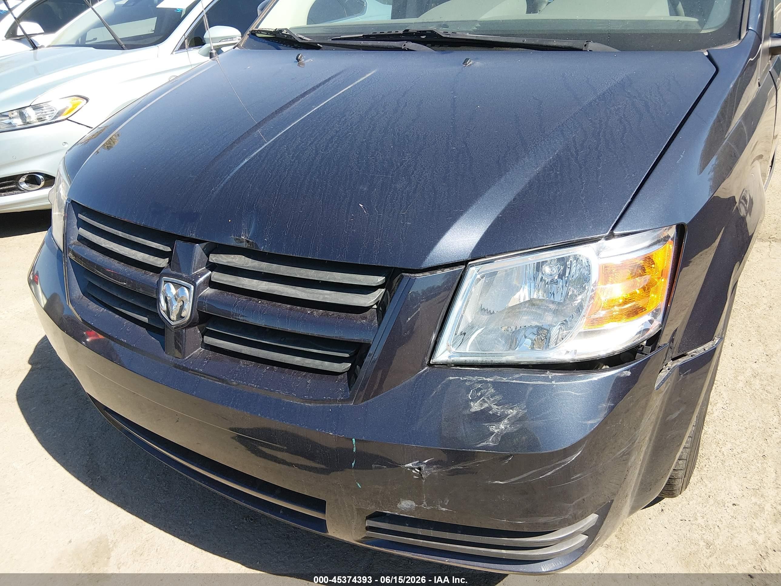 2008 Dodge Grand Caravan Se Navy vin: 2D8HN44H38R606195