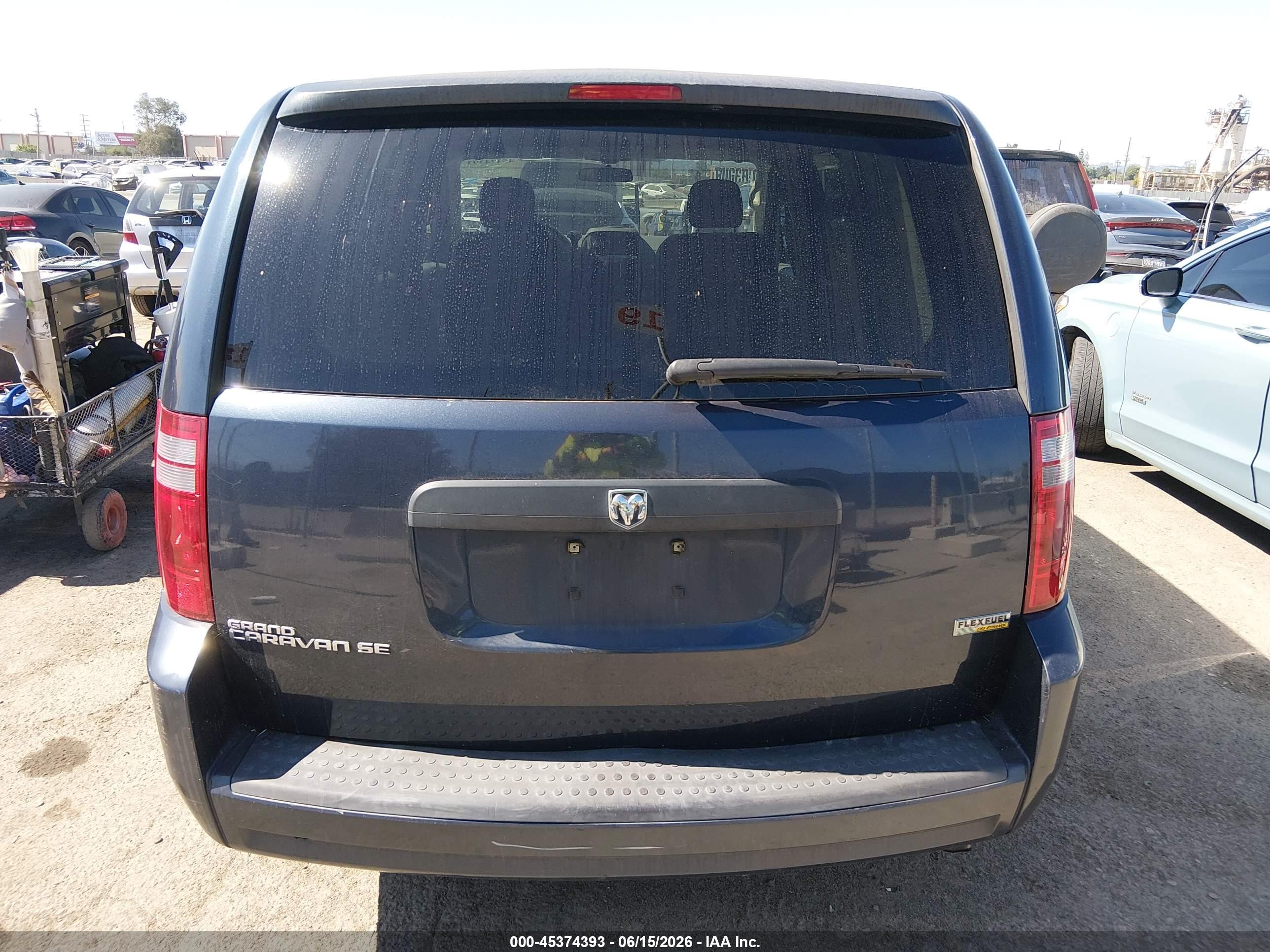 2008 Dodge Grand Caravan Se Navy vin: 2D8HN44H38R606195