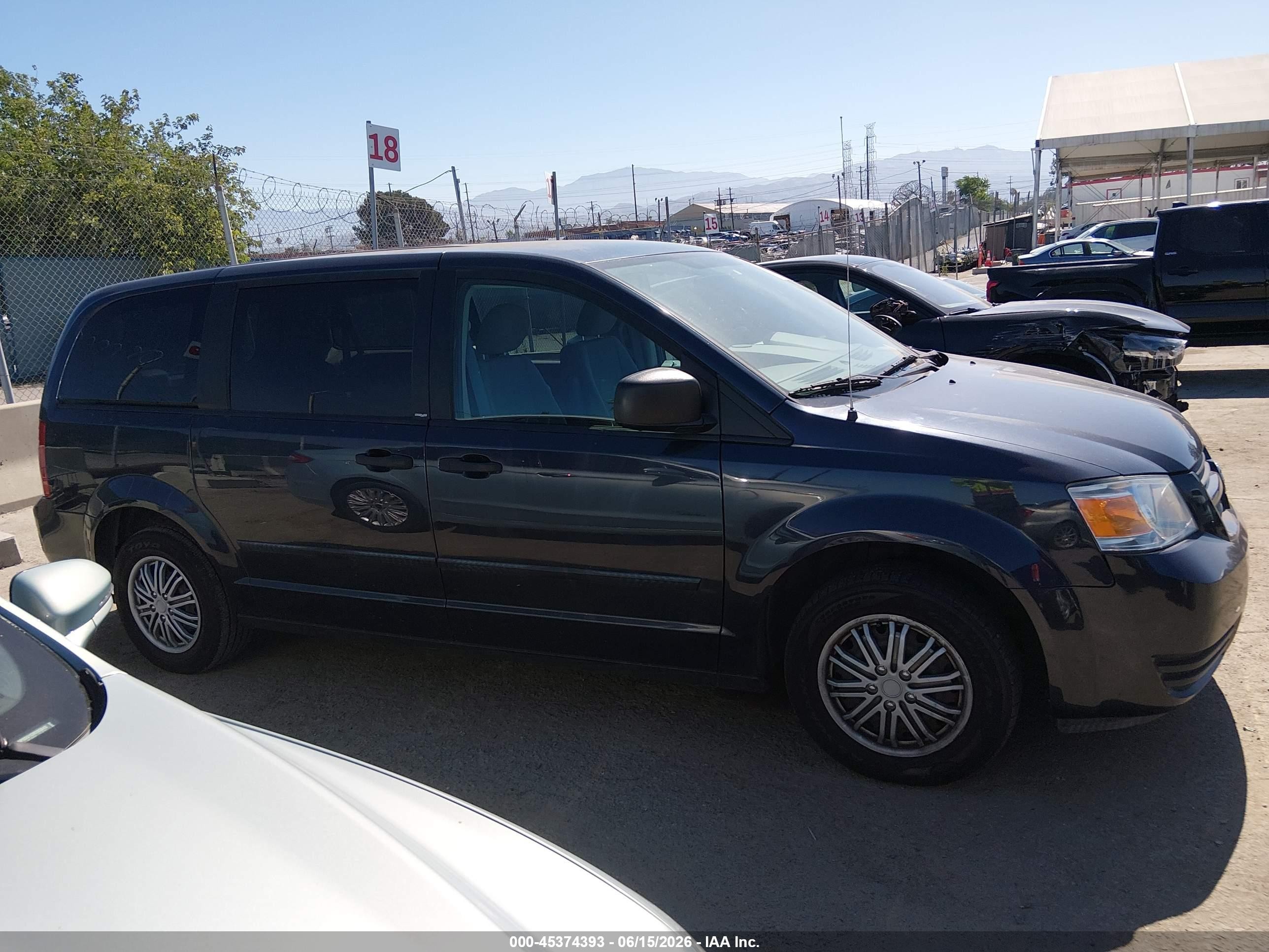 2008 Dodge Grand Caravan Se Navy vin: 2D8HN44H38R606195