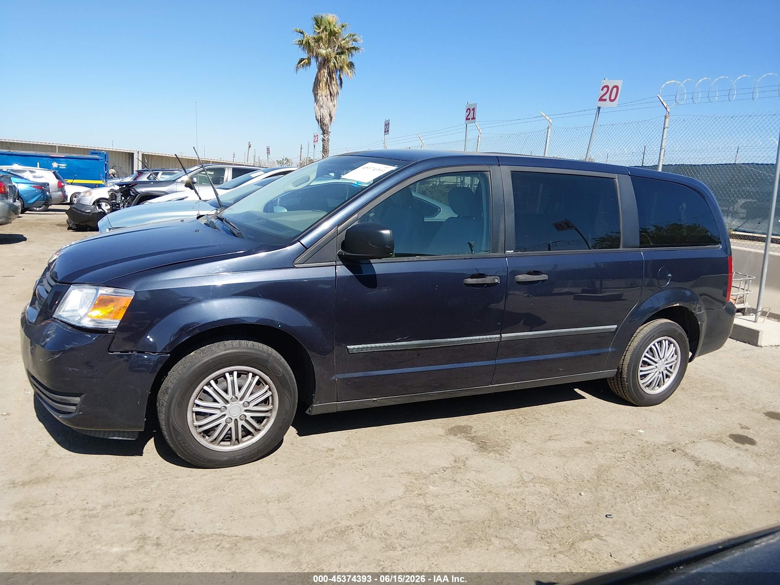 2008 Dodge Grand Caravan Se Navy vin: 2D8HN44H38R606195
