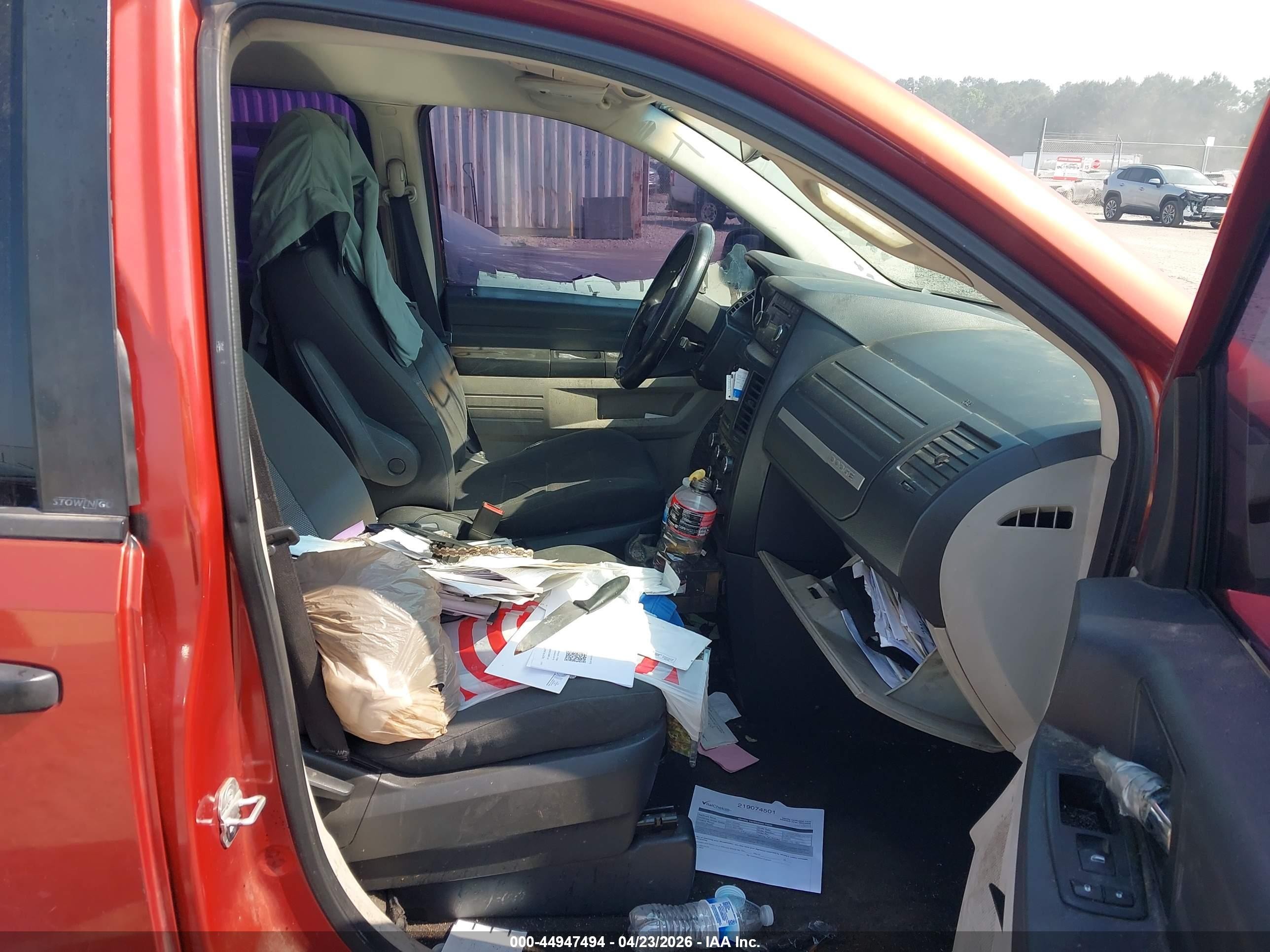 2008 Dodge Grand Caravan Se Orange vin: 2D8HN44H48R703275