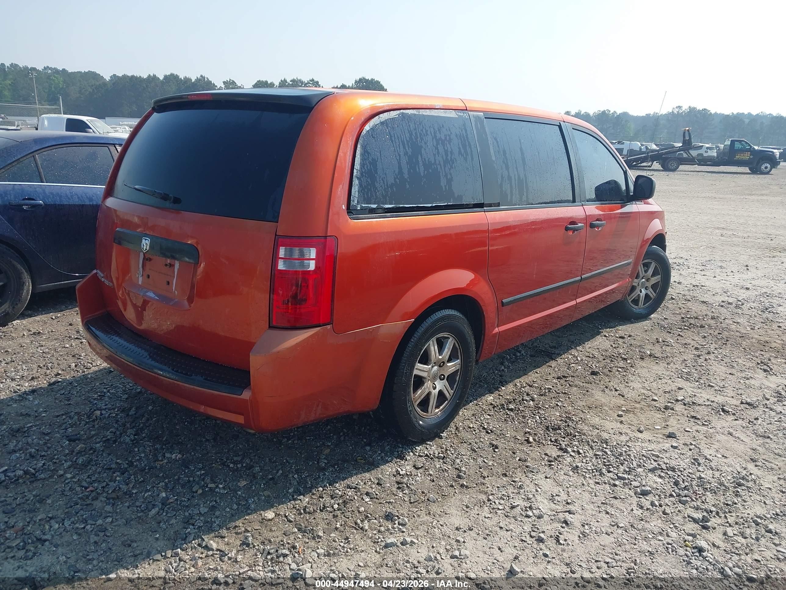 2008 Dodge Grand Caravan Se Orange vin: 2D8HN44H48R703275