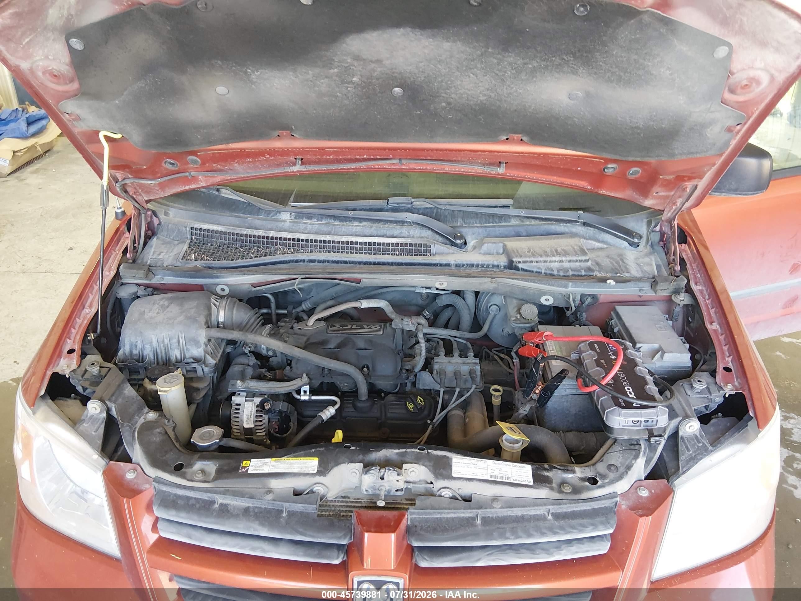 2008 Dodge Grand Caravan Se Orange vin: 2D8HN44H48R722893