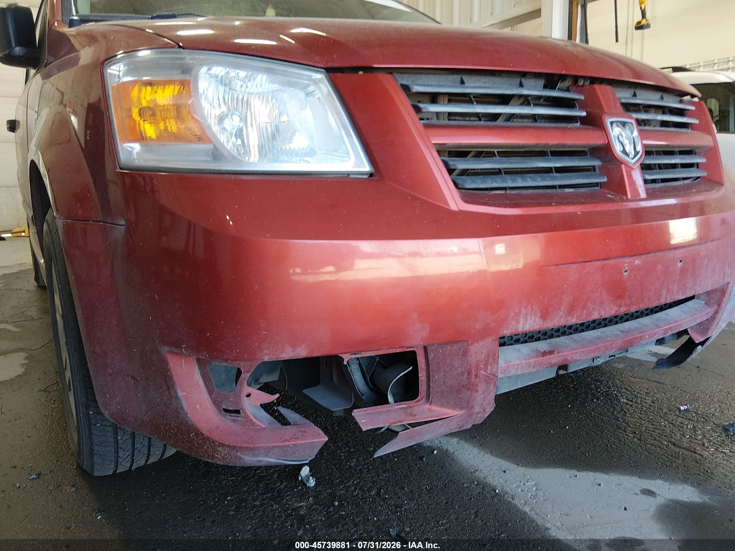 2008 Dodge Grand Caravan Se Orange vin: 2D8HN44H48R722893
