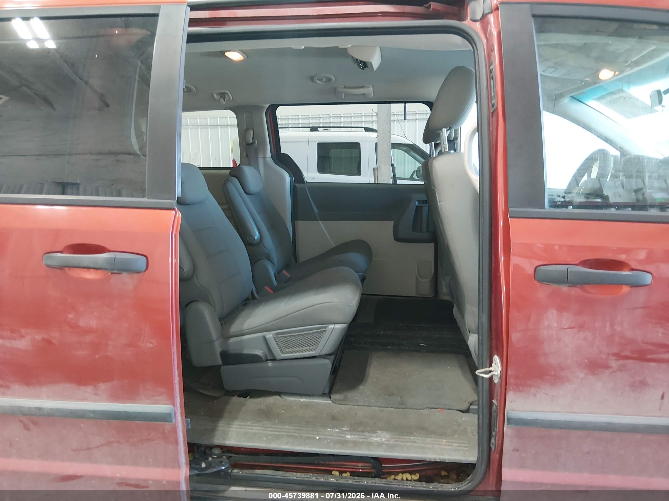 2008 Dodge Grand Caravan Se Orange vin: 2D8HN44H48R722893