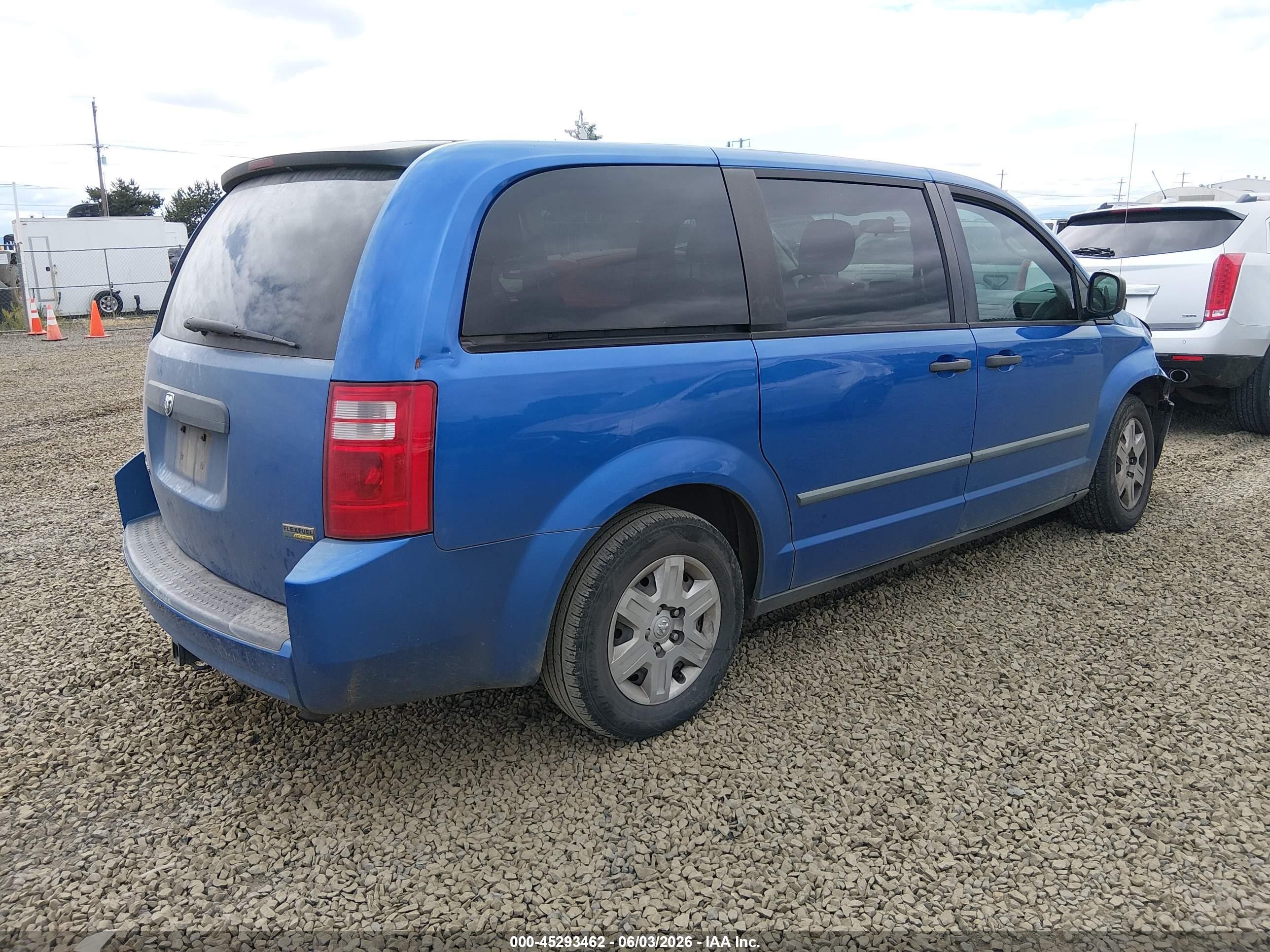 2008 Dodge Grand Caravan Se Blue vin: 2D8HN44H48R724627