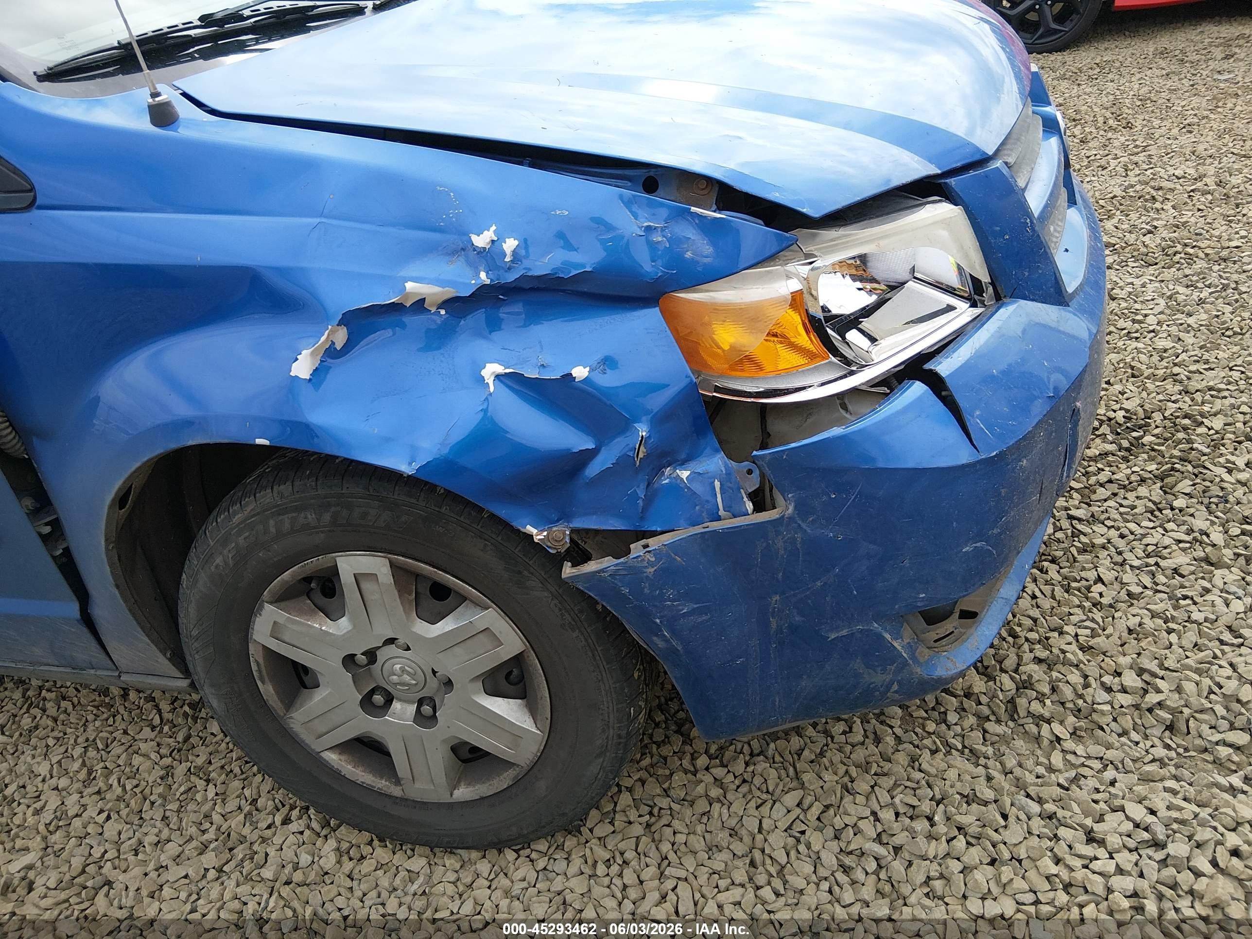 2008 Dodge Grand Caravan Se Blue vin: 2D8HN44H48R724627
